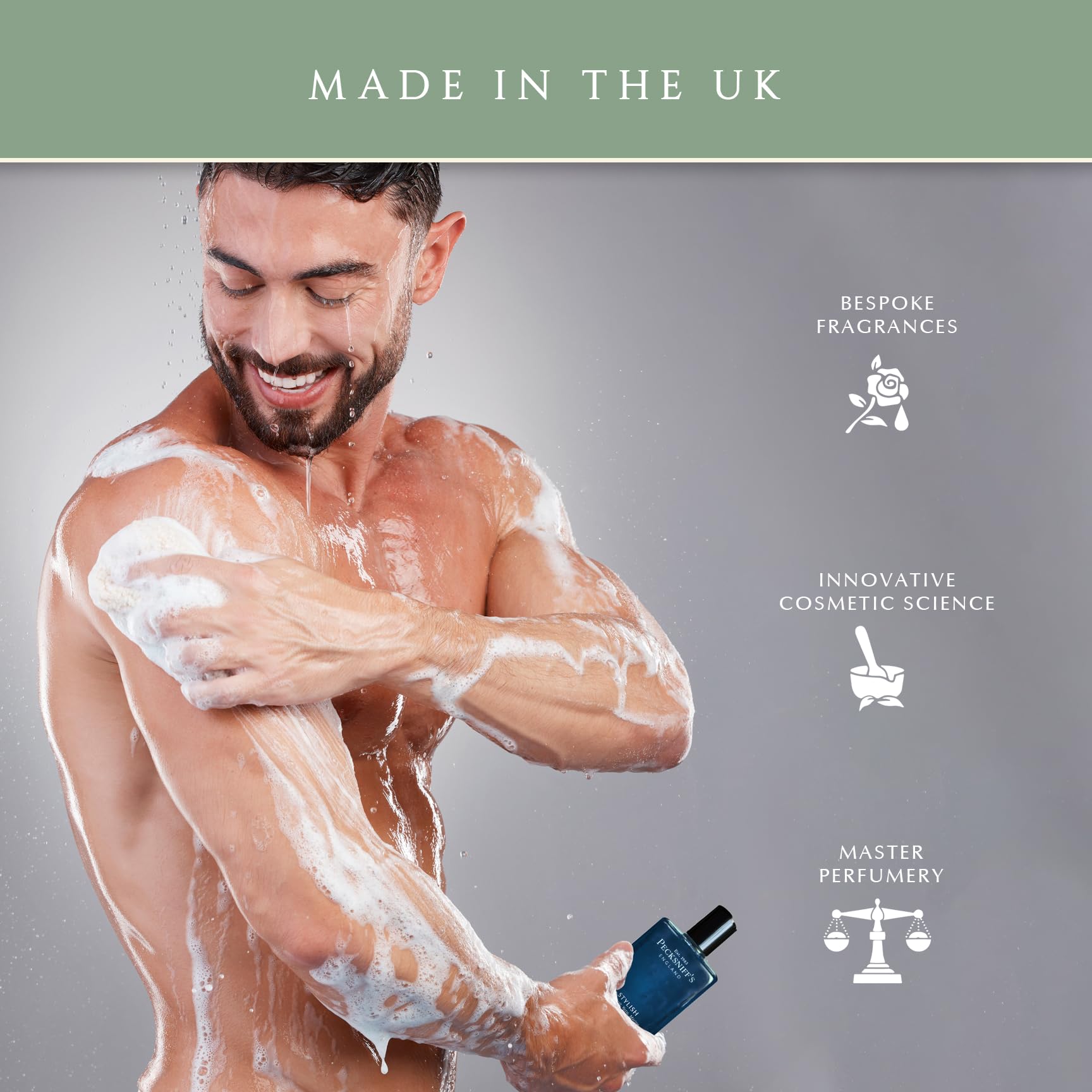 Pecksniff's Men's Luxurious Moisturizing Bath & Shower Gel – Stylish