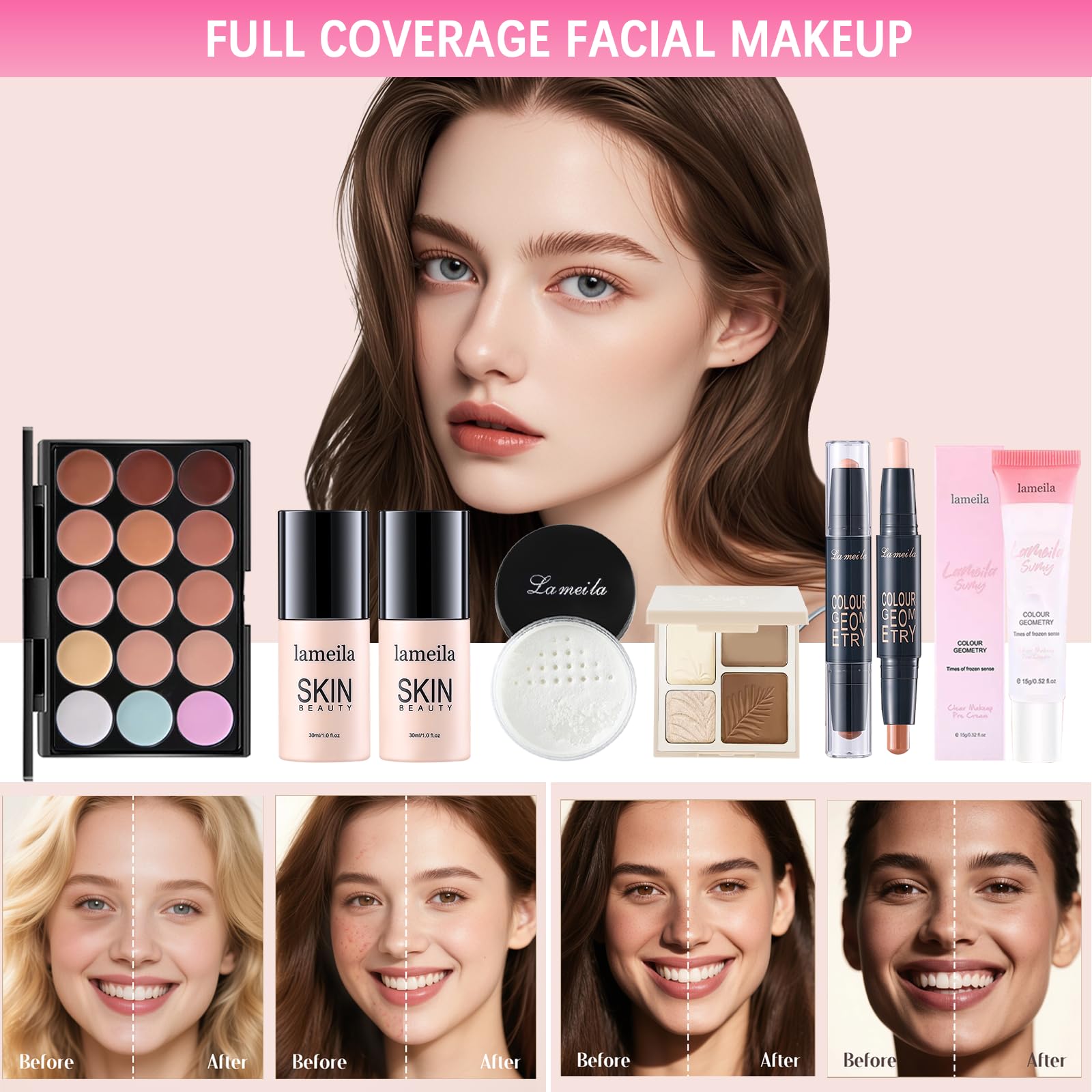 Peenice All-in-One Makeup Kit for Women – Complete Gift Set
