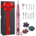 PEL-CAS Cordless Electric Nail Drill Kit – 20000RPM, 5 Speeds, LCD Display, 11 Attachments