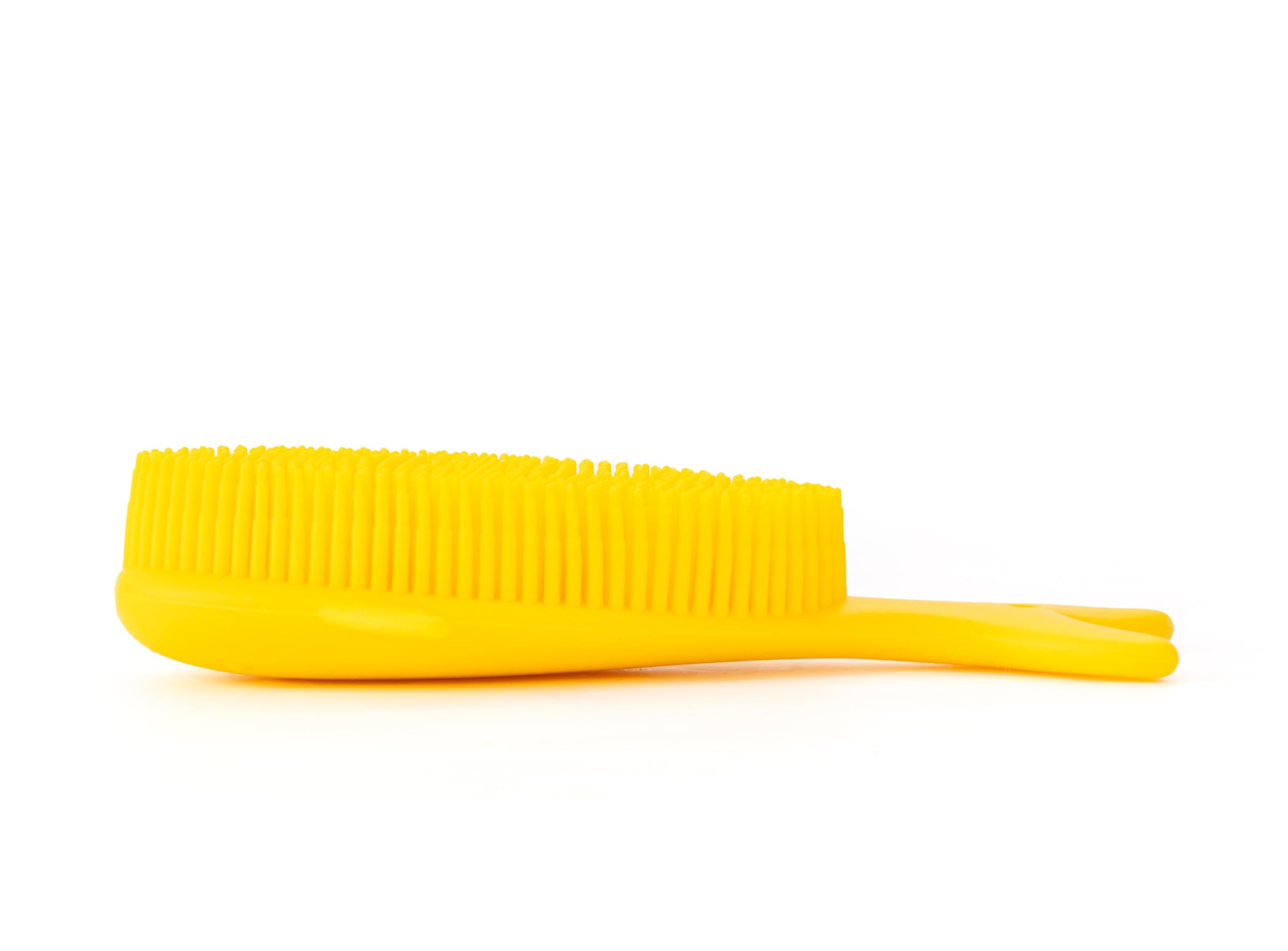 Penepico Premium Sensory Brush – 2-in-1 Silicone Bath Loofah for Kids (Whale, Yellow)