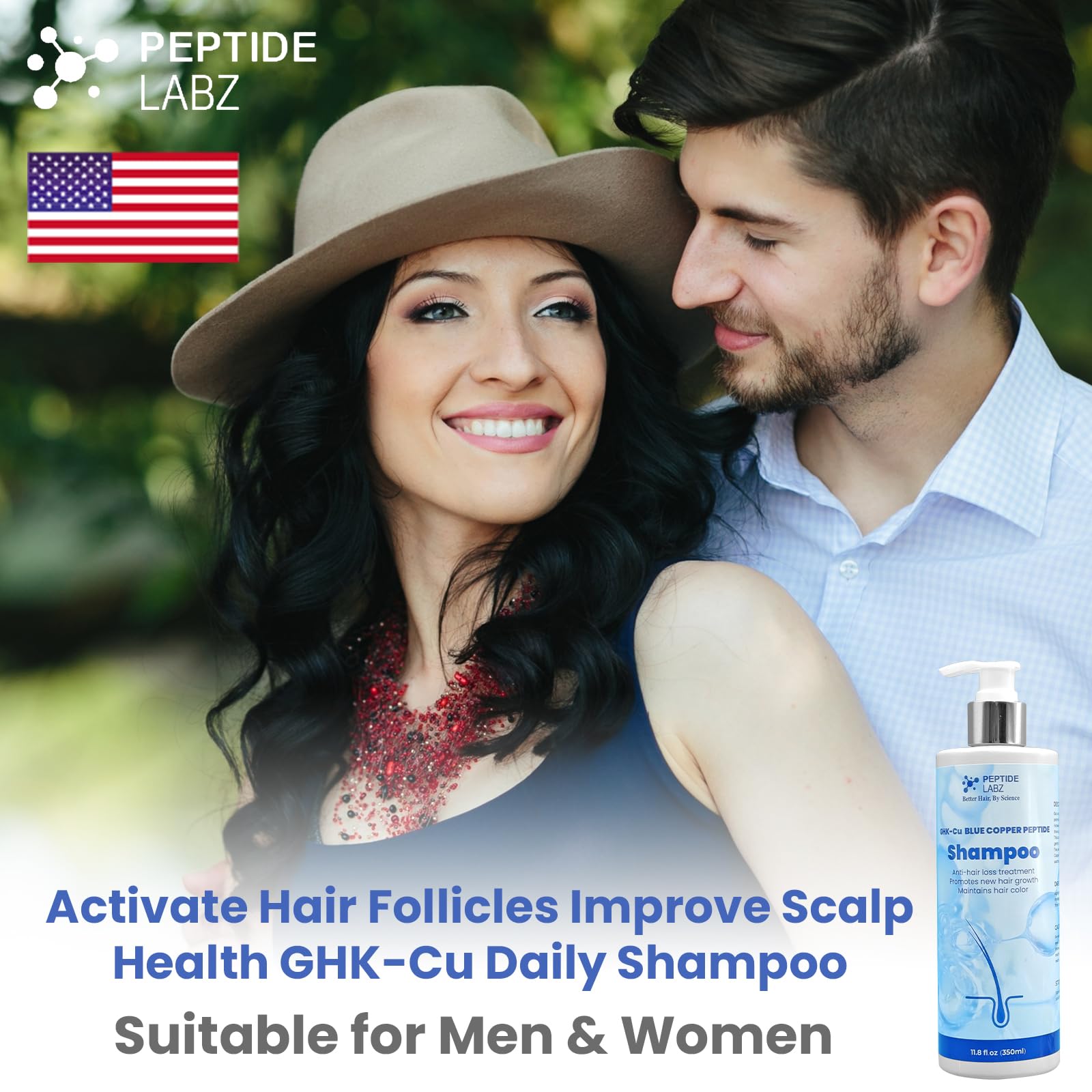 PeptideLabz Copper Peptide Shampoo – Anti Hair Loss & Growth Support