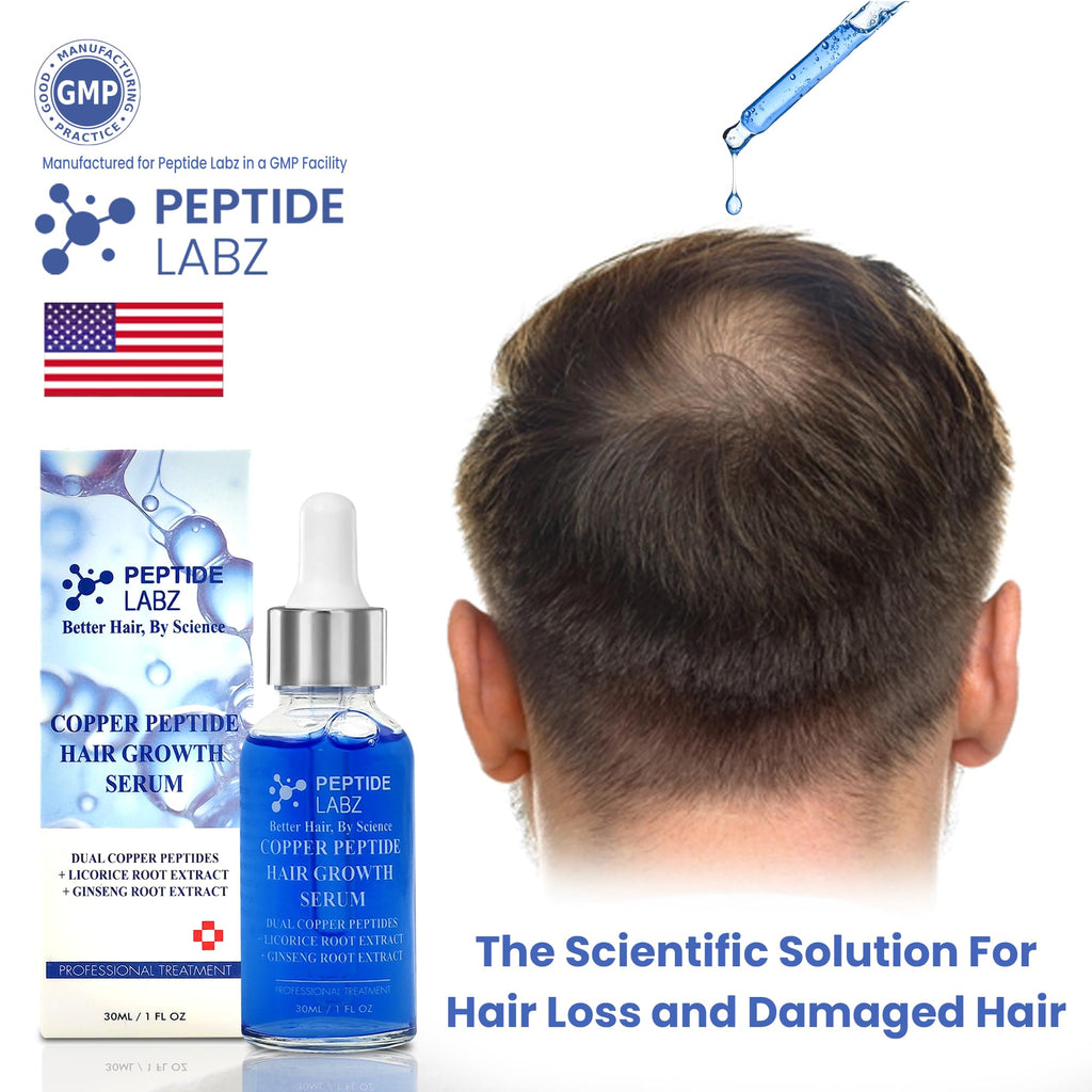Copper Peptide Hair Serum with Copper Tripeptide-1 – Dual Peptide Scalp Treatment by PeptideLabz