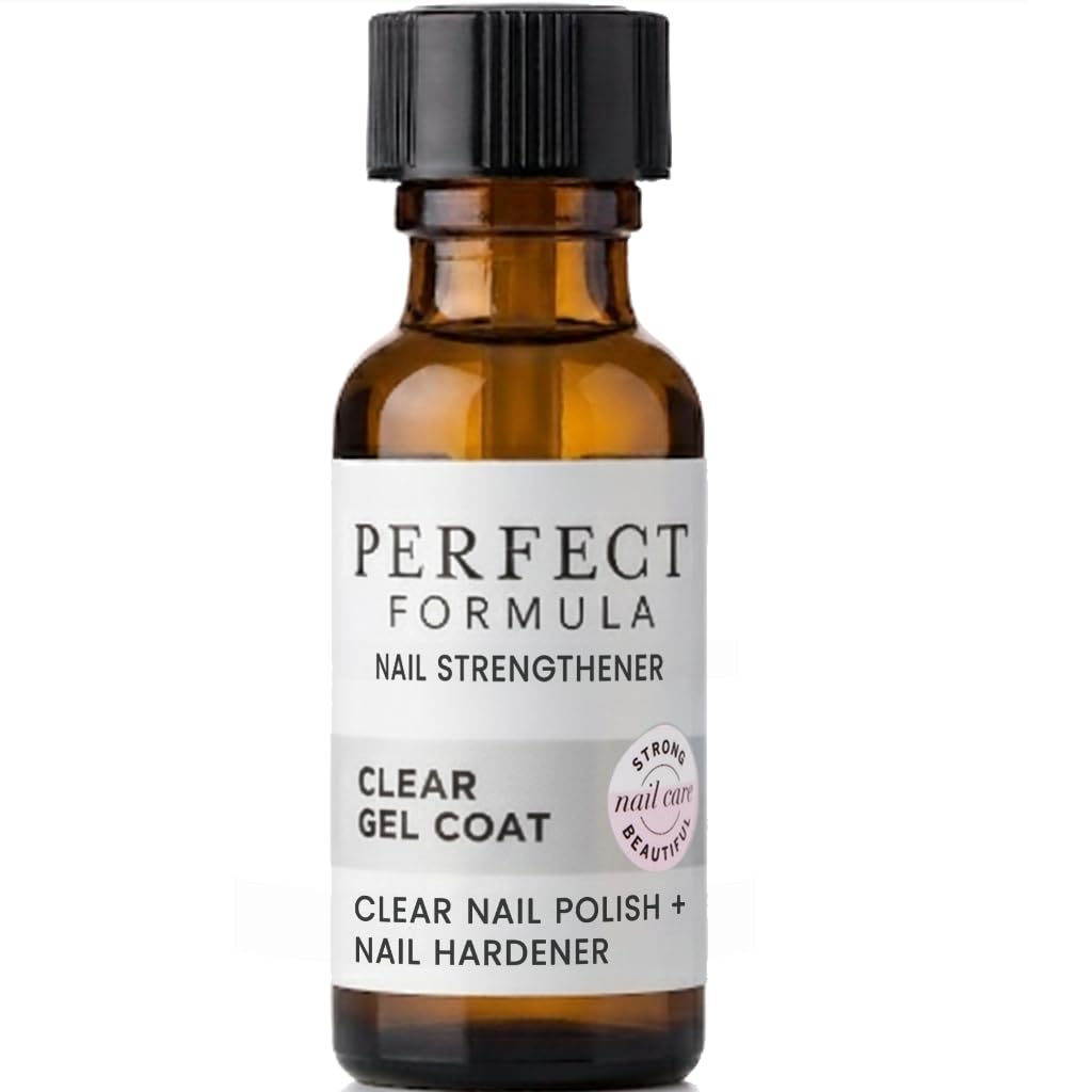 Perfect Formula Clear Gel Coat - Nail Strengthener, Keratin Treatment, 0.60 fl oz - Made in USA