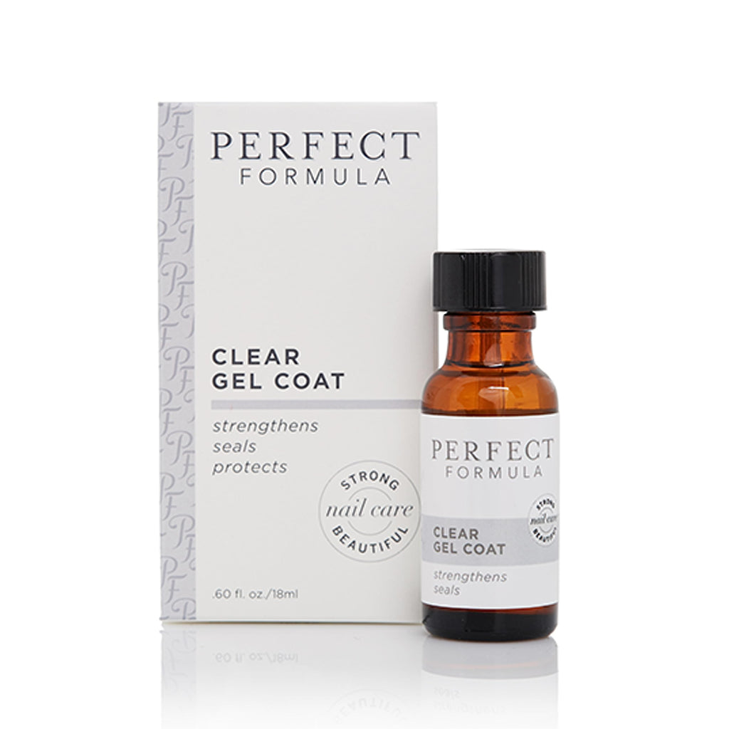 Perfect Formula Clear Gel Coat - Nail Strengthener, Keratin Treatment, 0.60 fl oz - Made in USA