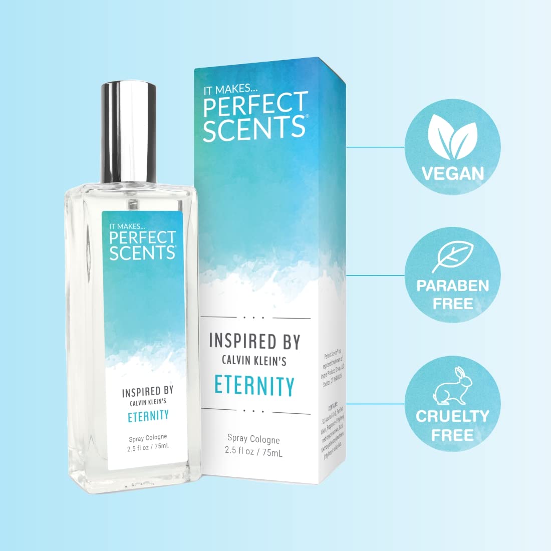 Perfect Scents Eternity Women’s EDT | Vegan, Paraben Free | 2.5 oz | Cruelty Free