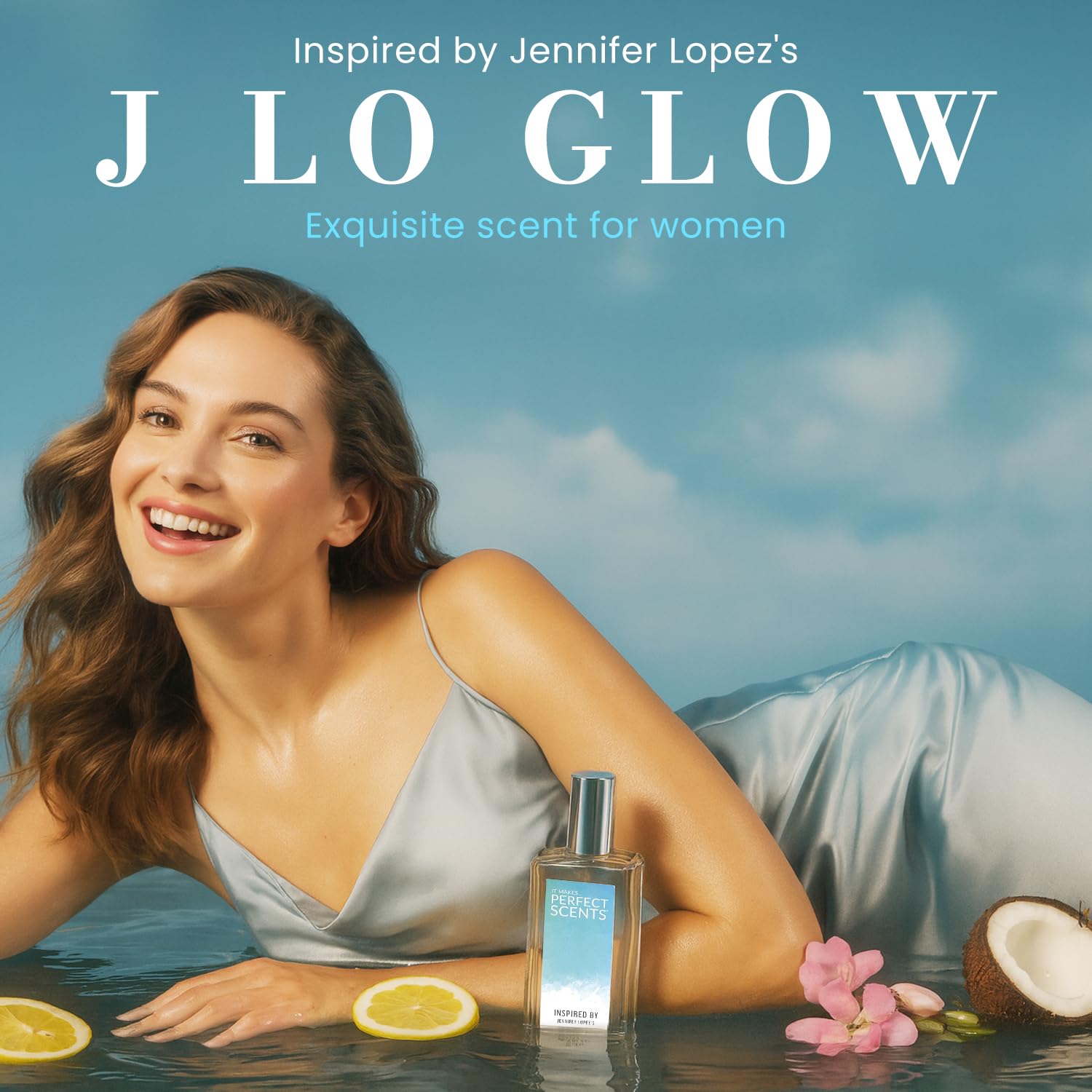 Perfect Scents Fragrances — J Lo Glow Inspired Women’s EDT, Vegan & Cruelty-Free, 2.5 fl oz