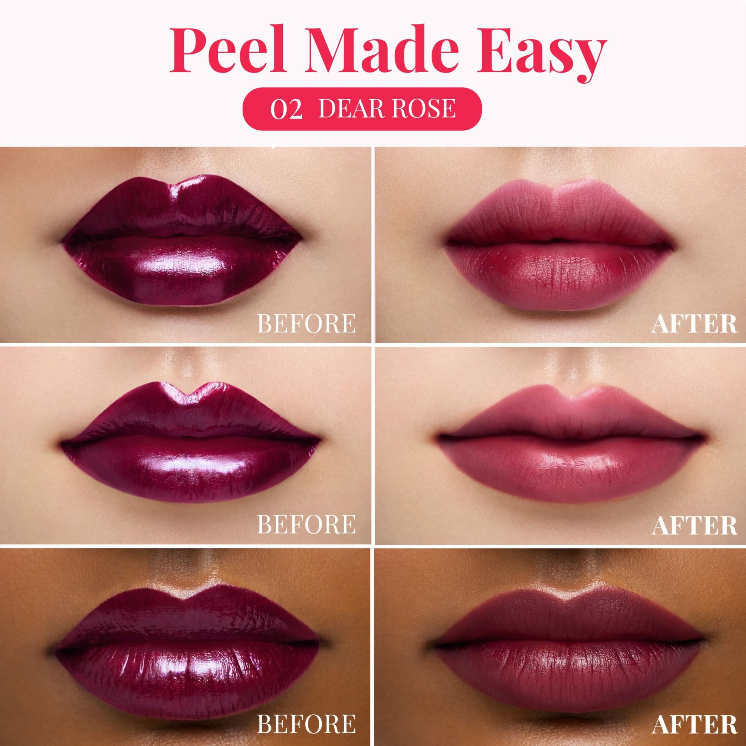 Peripera Ink Peel Off Lip Stain 02 Dear Rose – Long-Lasting, Transfer-Proof Lip Color