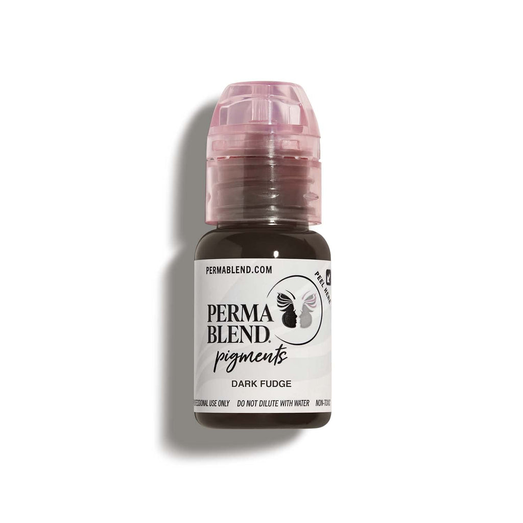 Perma Blend Dark Fudge Microblading Ink – Dark Brown, Vegan, 0.5 oz for Permanent Eyeliner