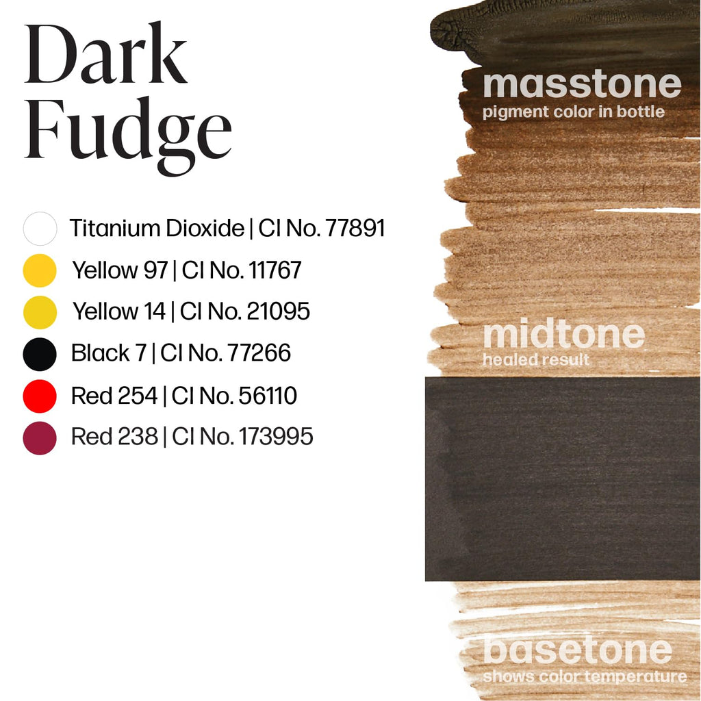Perma Blend Dark Fudge Microblading Ink – Dark Brown, Vegan, 0.5 oz for Permanent Eyeliner