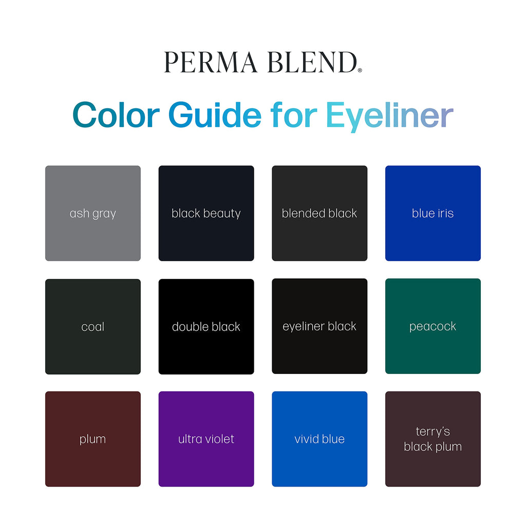 Perma Blend Double Black Microblading Ink for Permanent Eyeliner – Vegan, High-Carbon Black