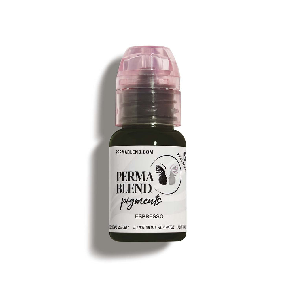 Perma Blend Espresso Brown Tattoo Ink – Vegan Microblading Pigment for Brows (0.5 oz)