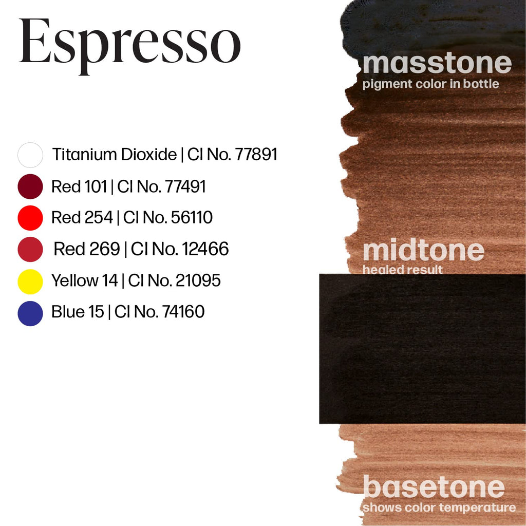 Perma Blend Espresso Brown Tattoo Ink – Vegan Microblading Pigment for Brows (0.5 oz)