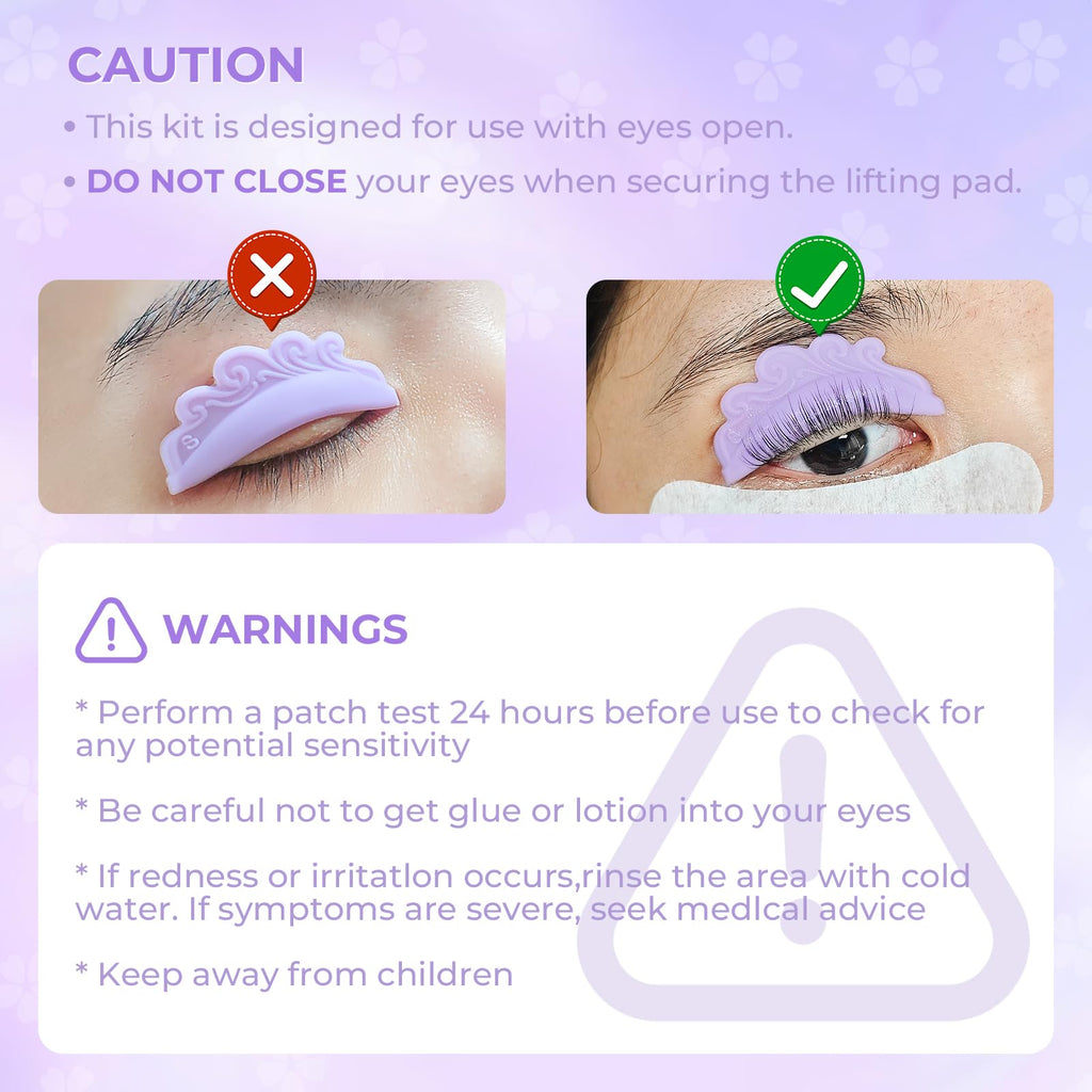 PERMANIA Korean Lash Lift Kit – Open-Eye Design for Salon-Quality Lash Lifts
