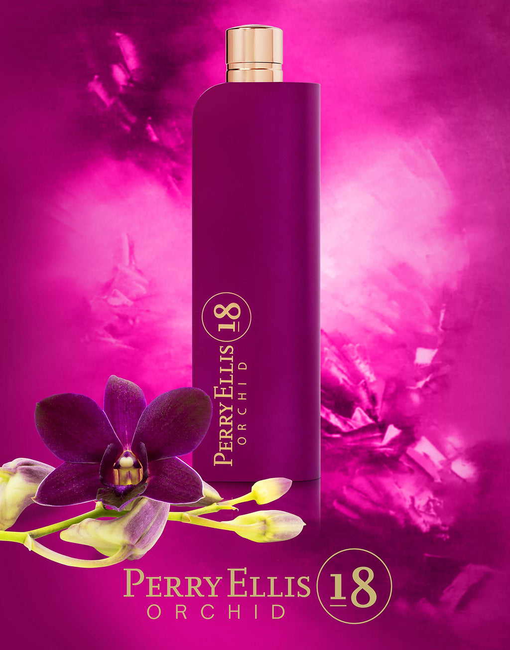 Perry Ellis 18 Orchid Gift Set for Women - 4-Piece EDP + Body Care