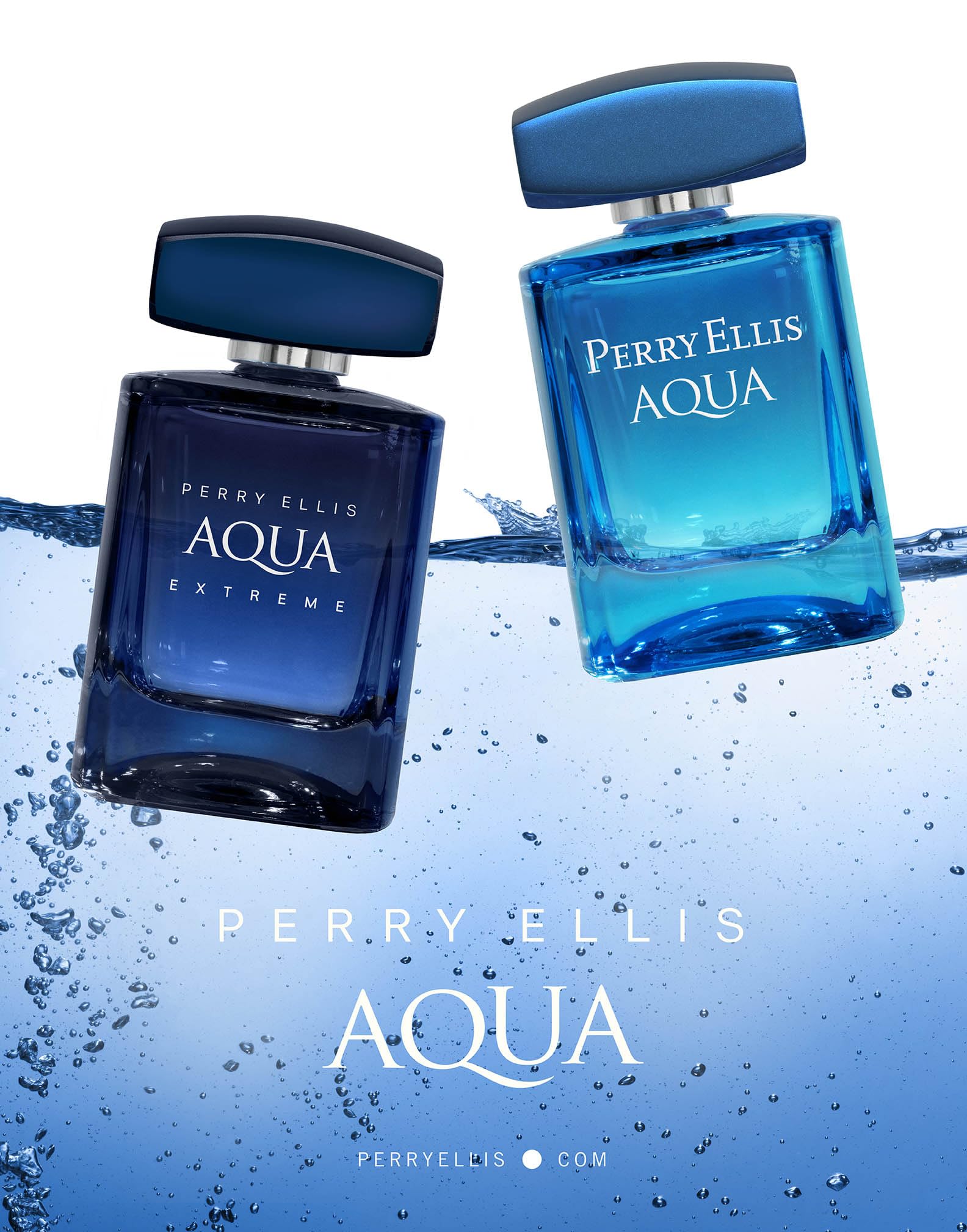 Perry Ellis Aqua for Men 4-Piece Gift Set – Fresh Marine Citrus Scent