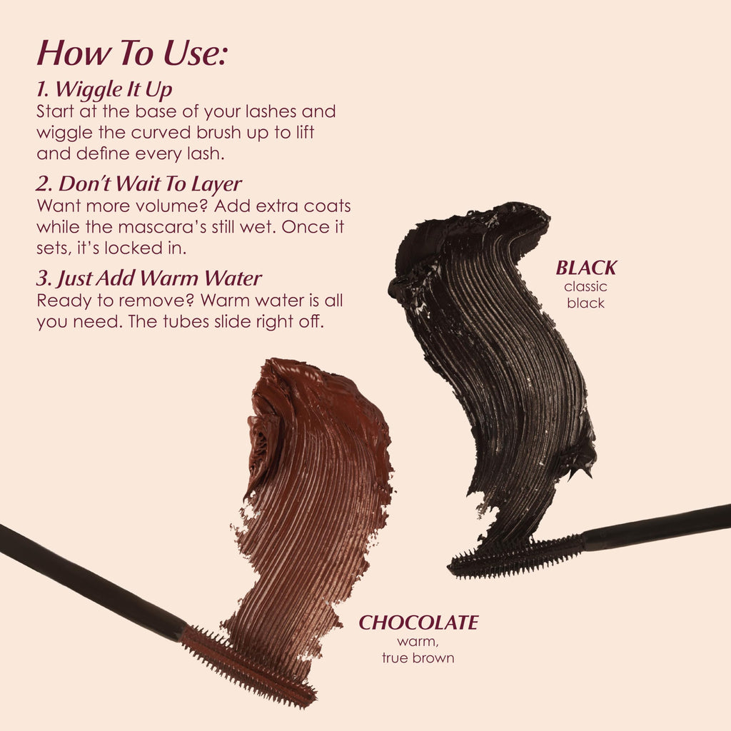 PERSONA Volumizing Tubing Mascara | Lift, Lengthen & Define | Made in Italy | Vegan, Cruelty-Free & Gluten-Free