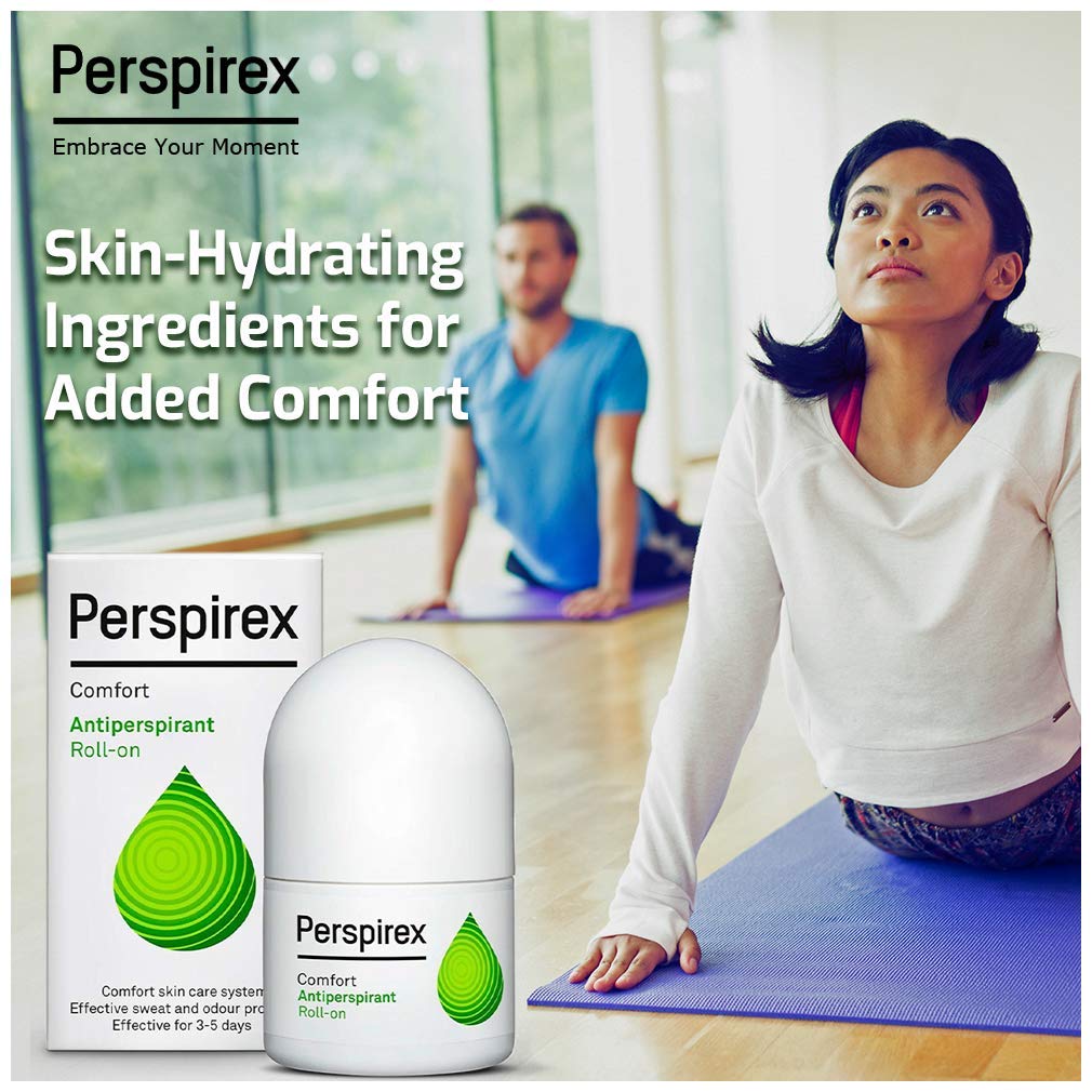 Perspirex Comfort Antiperspirant Roll-On – 2-Pack for All-Day Sweat & Odour Protection