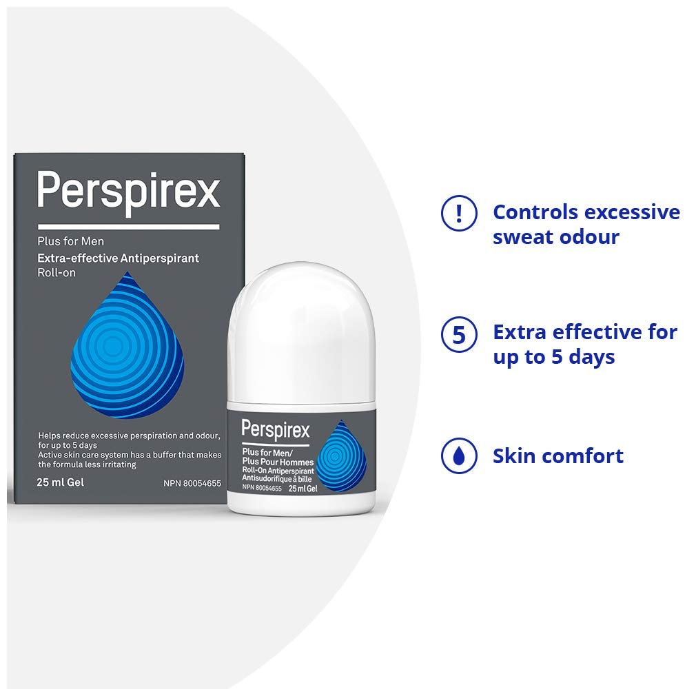 Perspirex Plus Men’s Deodorant Antiperspirant – Clinical-Strength, Long-Lasting Protection