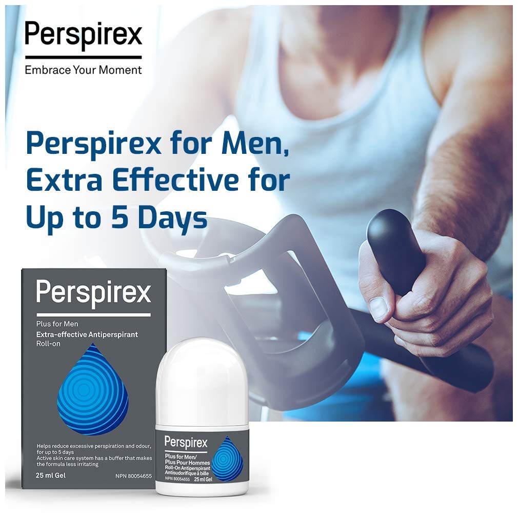 Perspirex Plus Men’s Deodorant Antiperspirant – Clinical-Strength, Long-Lasting Protection