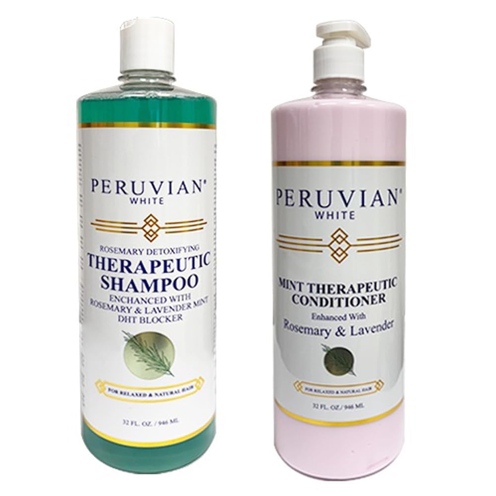 Peruvian White Rosemary Detoxifying Shampoo & Conditioner Duo – 32 oz