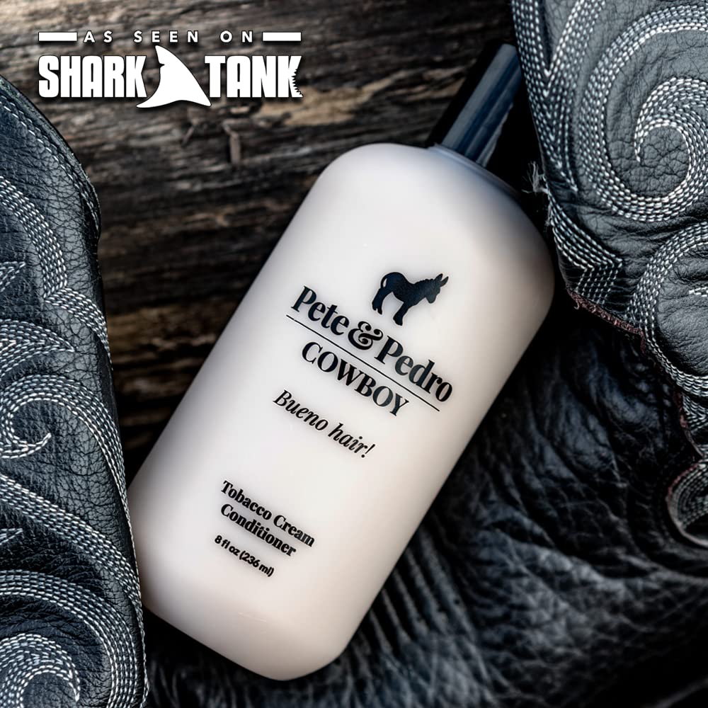 Pete & Pedro Bold & Cowboy Hair Care Set — Bourbon & Tobacco Scent, Daily Hydration, 8.5 oz Each