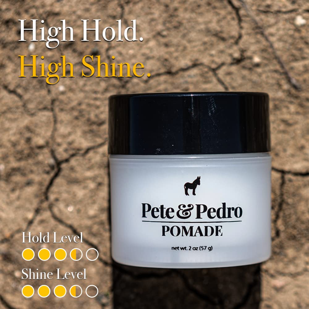 Pete & Pedro Hair Pomade – Classic Pomade for Men | Medium Hold & High Shine | Shark Tank 2 oz