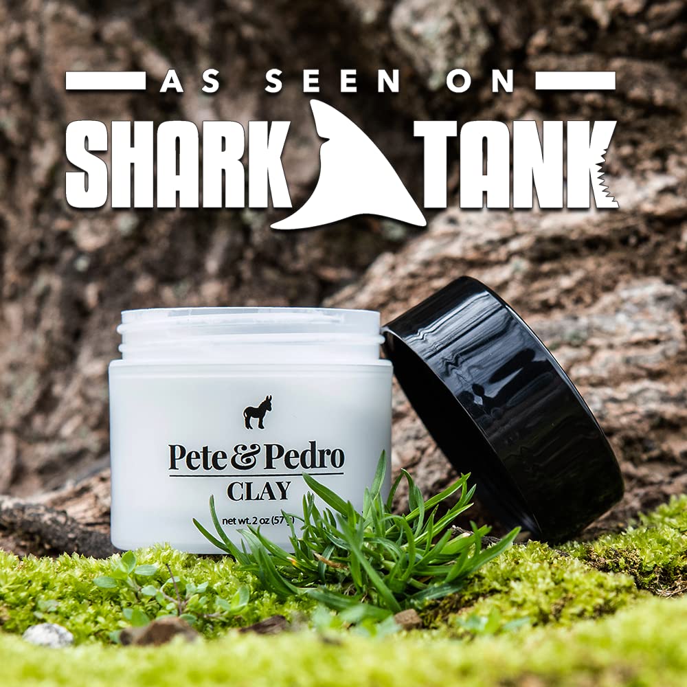Pete & Pedro Hair Styling Clay – Medium Hold, Matte Finish, For Fine & Thinning Hair