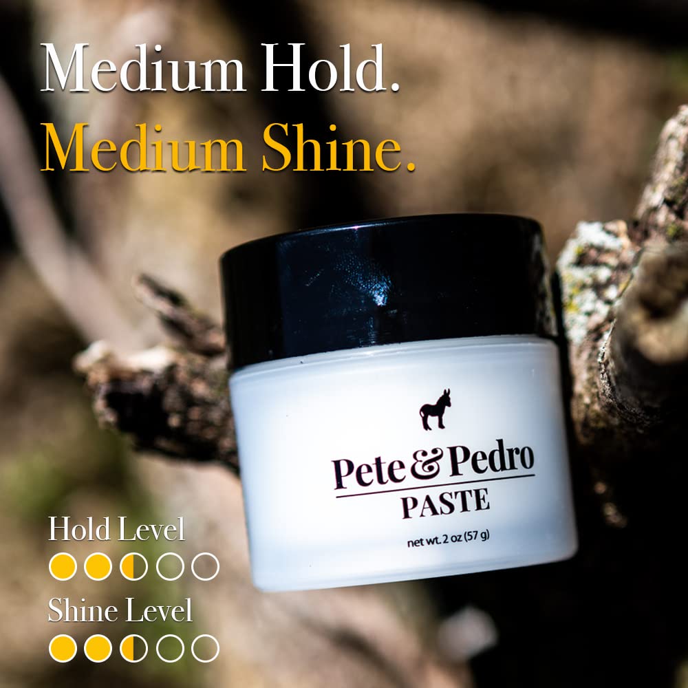 Pete & Pedro Paste – Medium Hold, Semi-Matte Finish Hair Paste for Men
