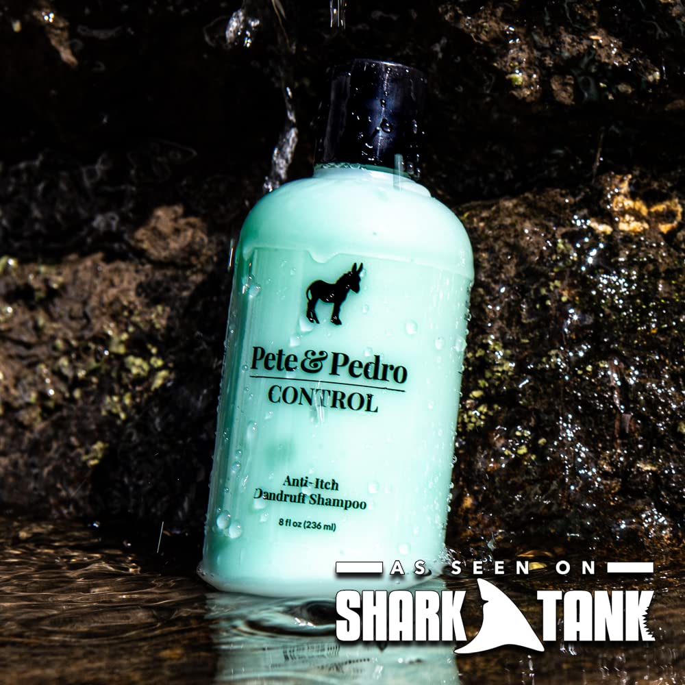 Pete & Pedro Control & Conditon Combo — Coal Tar Dandruff Shampoo + Peppermint Conditioner | Shark Tank Featured