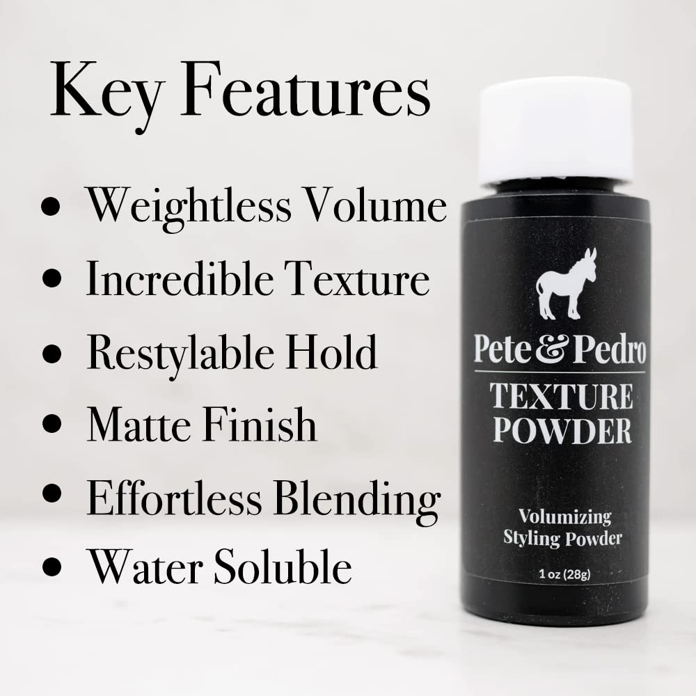 Pete & Pedro Texture Powder – Texturizing Styling Powder (1 oz)
