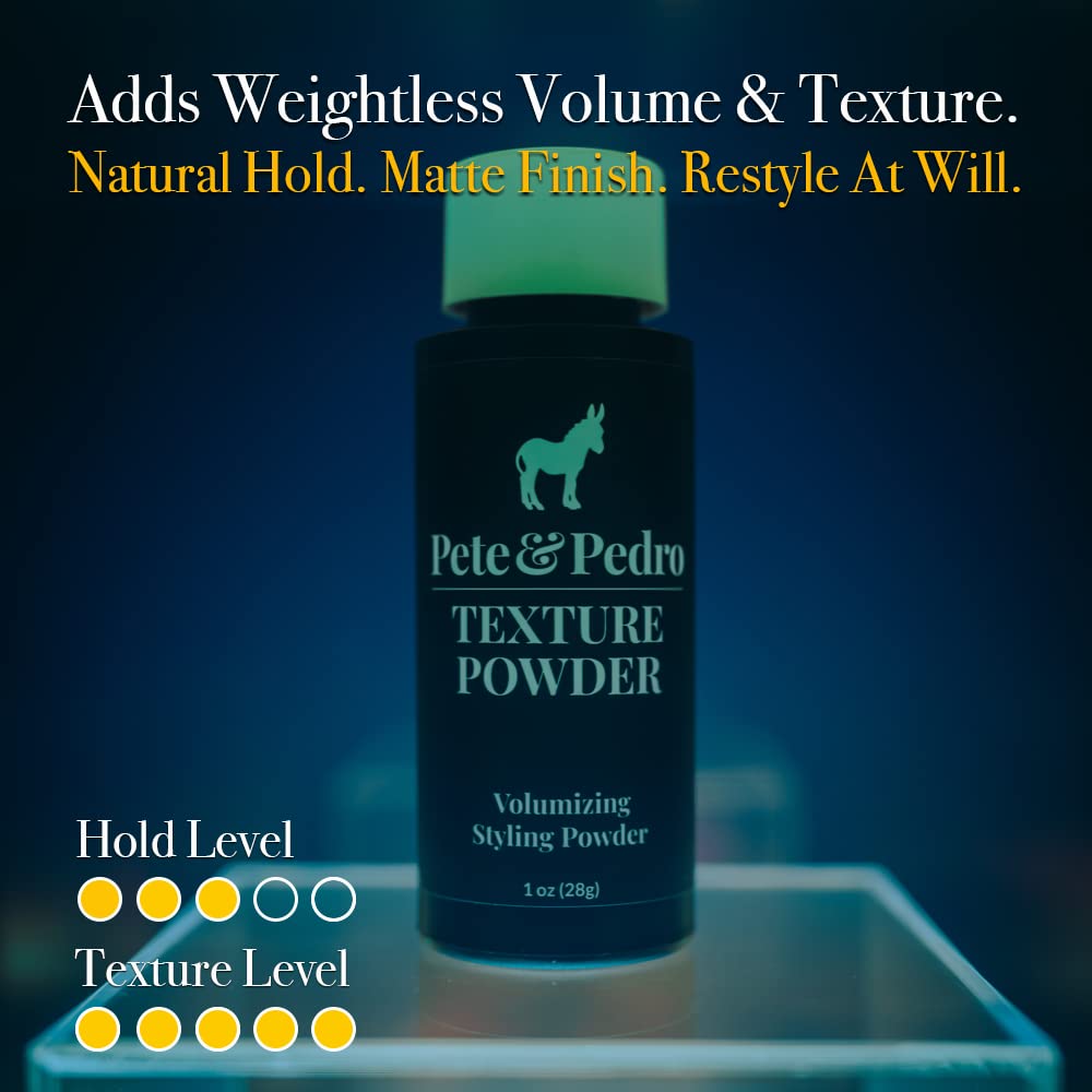 Pete & Pedro Texture Powder – Texturizing Styling Powder (1 oz)