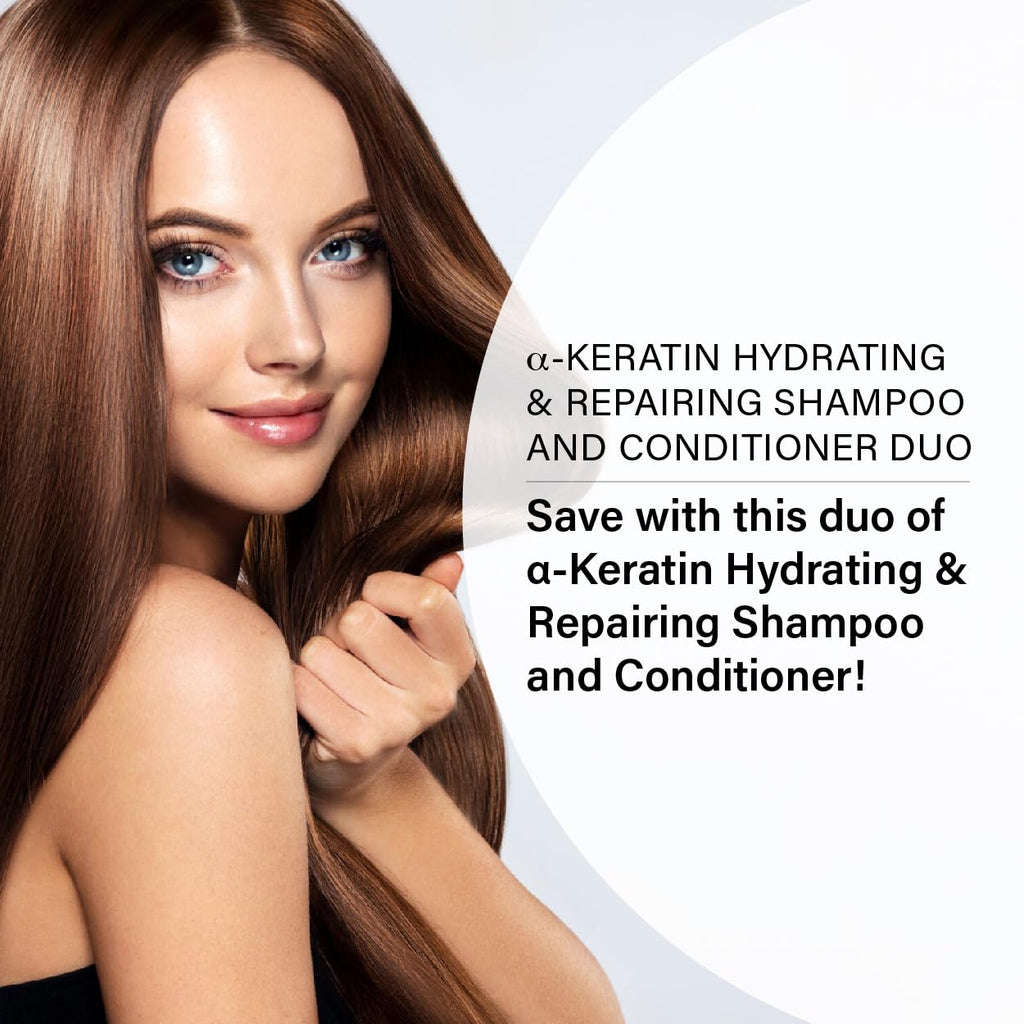 Peter Coppola a-Keratin Hydrating & Repairing Shampoo & Conditioner Duo – Strengthen Damaged Hair (10 oz)