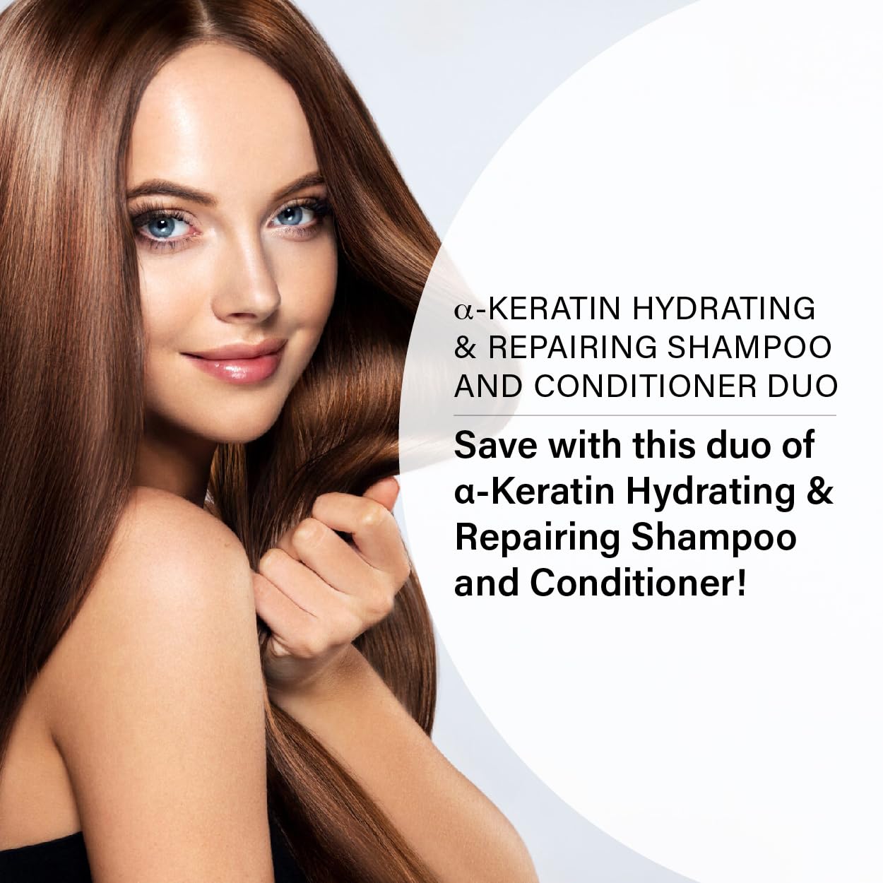 Peter Coppola a-Keratin Hydrating & Repairing Shampoo & Conditioner Duo – Strengthen Damaged Hair (10 oz)