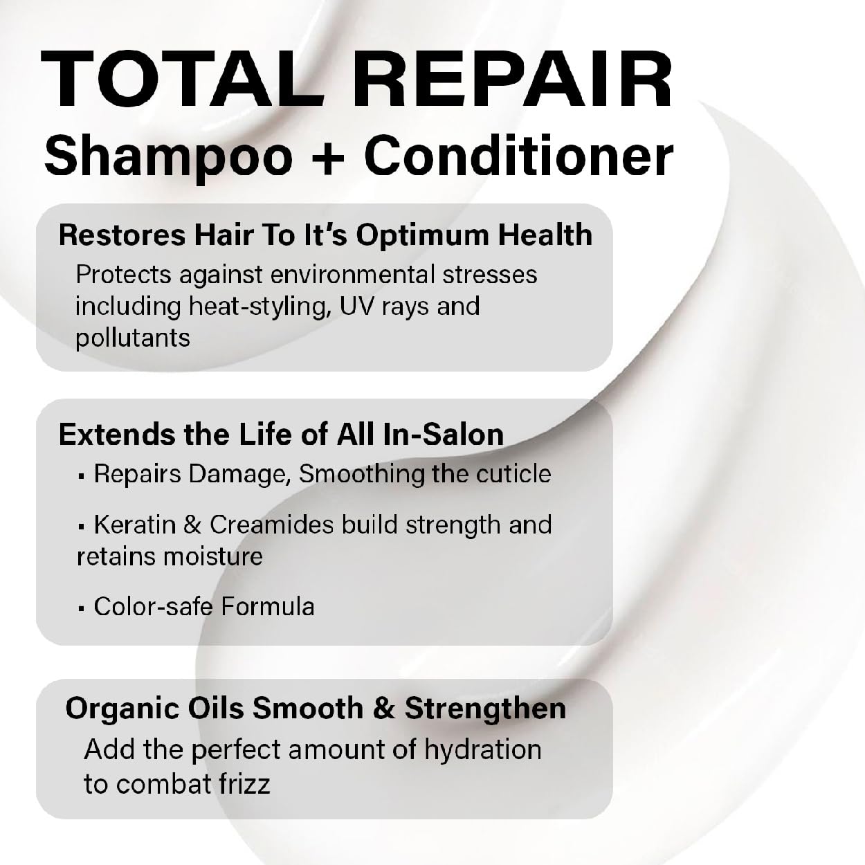 Peter Coppola Total Repair Shampoo & Conditioner Duo – Color-Safe, Sulfate-Free Keratin Aftercare
