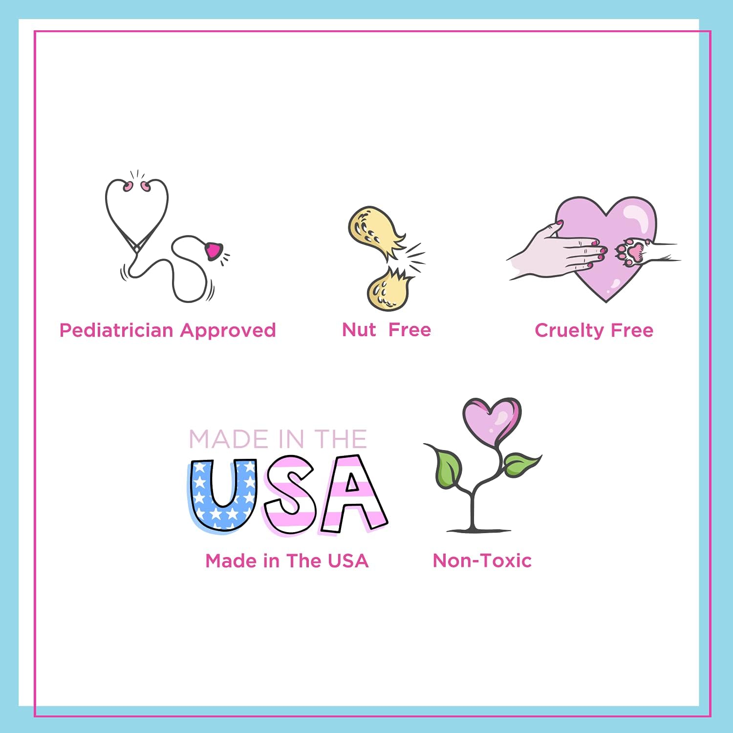 Petite 'N Pretty Featherlight Clear Mascara & Brow Gel Duo – Non-Toxic, Made in USA for Kids, Tweens & Teens