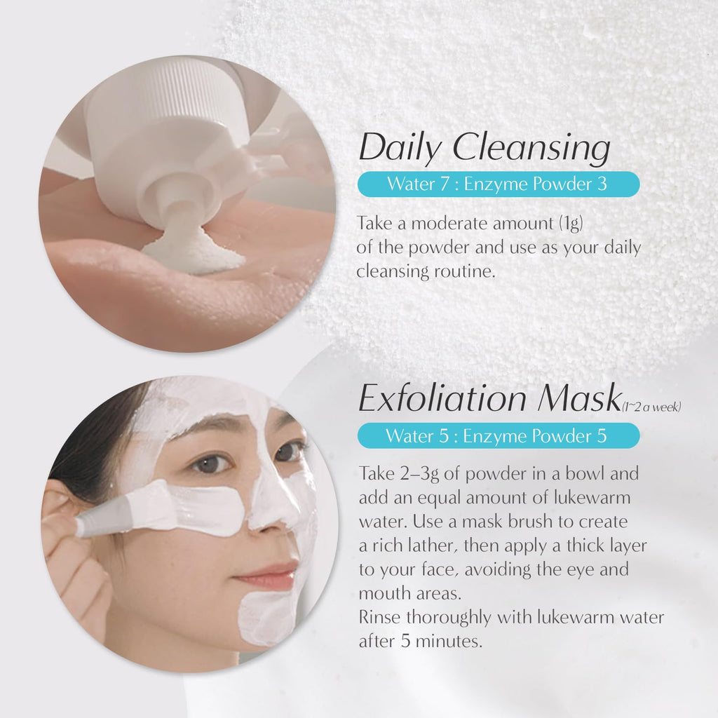 Petitfee B-Glucan Enzyme Wash - Gentle Powder Cleanser with Papain & Rice Ferment