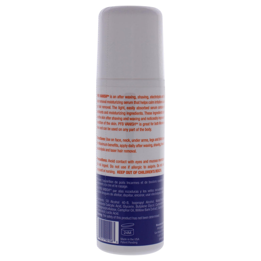 PFB Vanish Razor Bump Stopper Roll-On Shaving Gel – Soothes Razor Burns & Ingrown Hairs (93g)