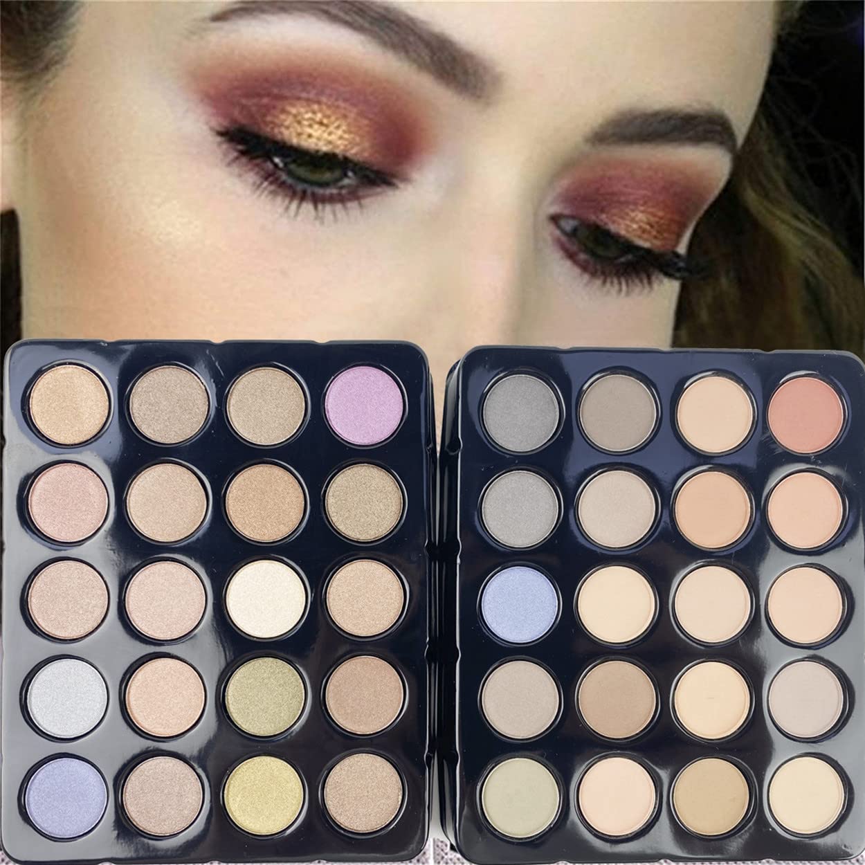PhantomSky Professional 132 Colors All-in-One Makeup Palette | Eyeshadow, Concealer, Brow, Lip Gloss & Powder