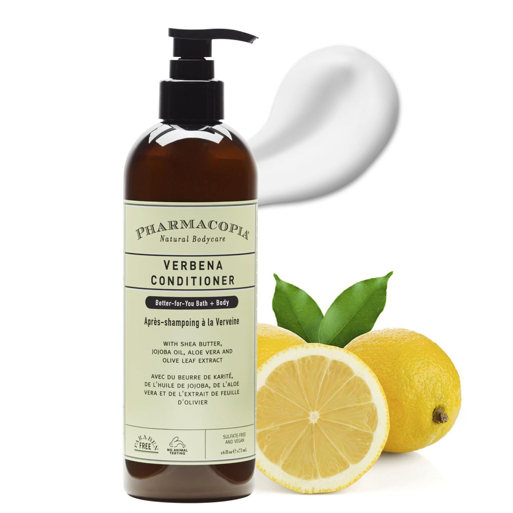 Pharmacopia Verbena Conditioner - Natural Scalp Moisturizer, Vegan & Cruelty-Free Hair Care (16 oz)