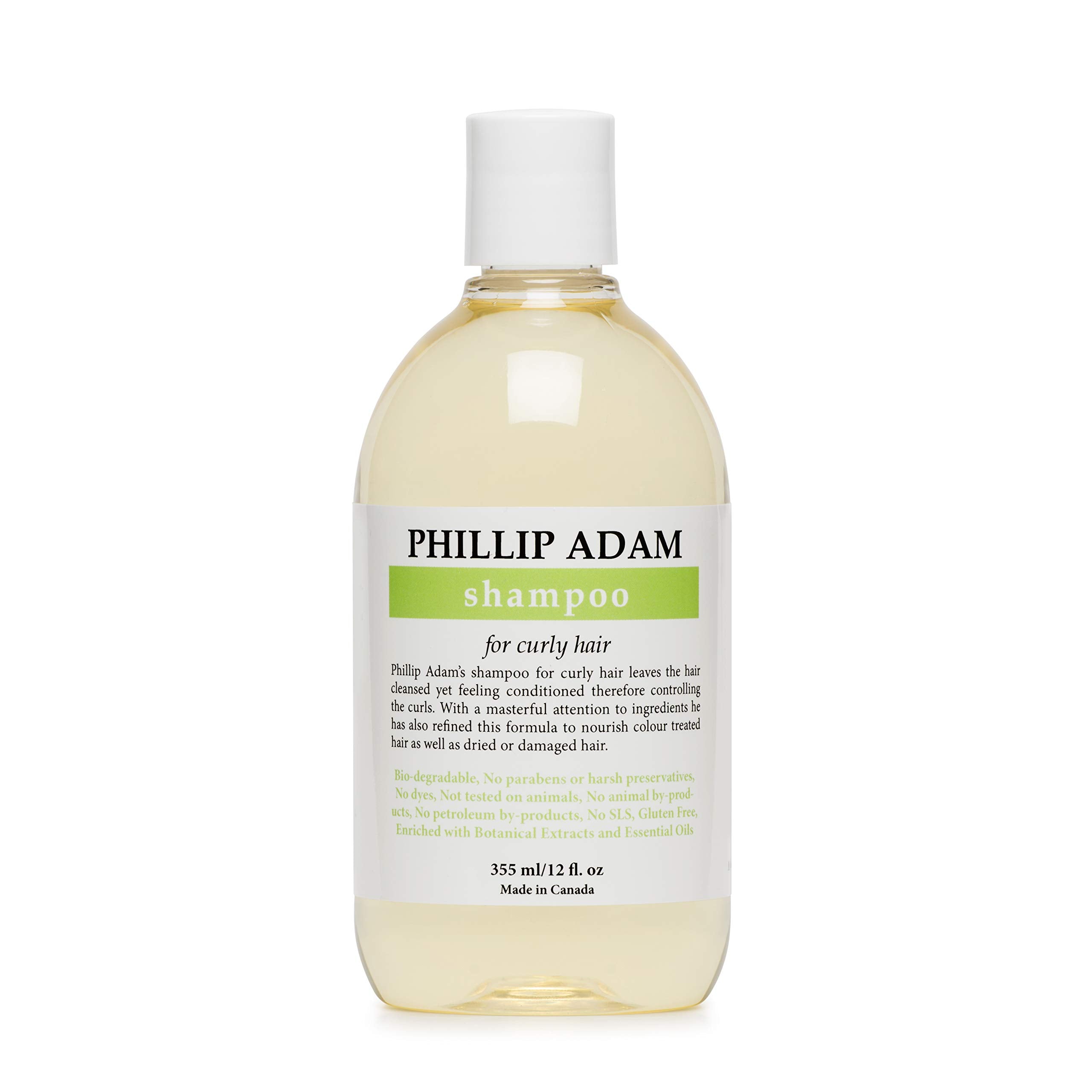 Phillip Adam Curly Hair Shampoo – Hydrating & Nourishing, Sulfate & Paraben Free, 12 oz