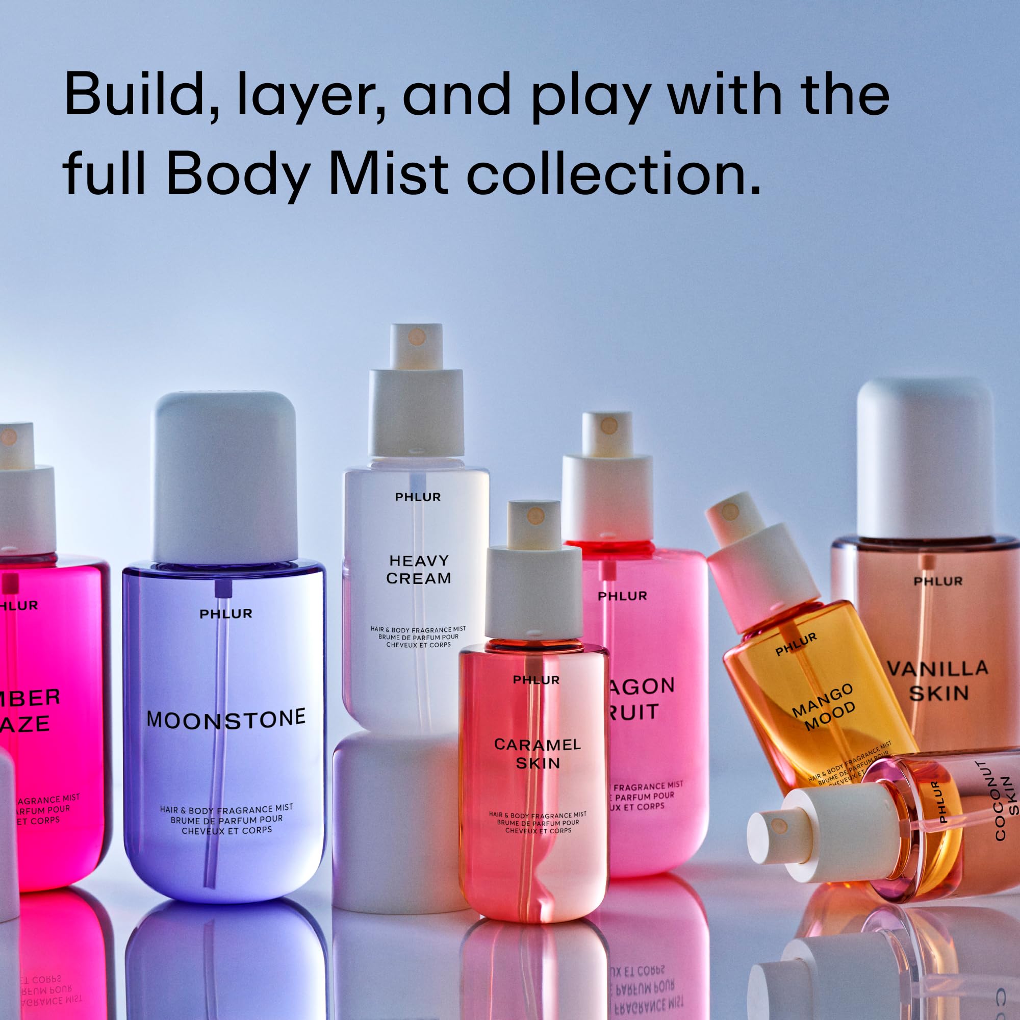 PHLUR Heavy Cream Body Mist – Hair & Body Mist Marshmallow, Jasmine, Coconut & Vanilla | 8 oz