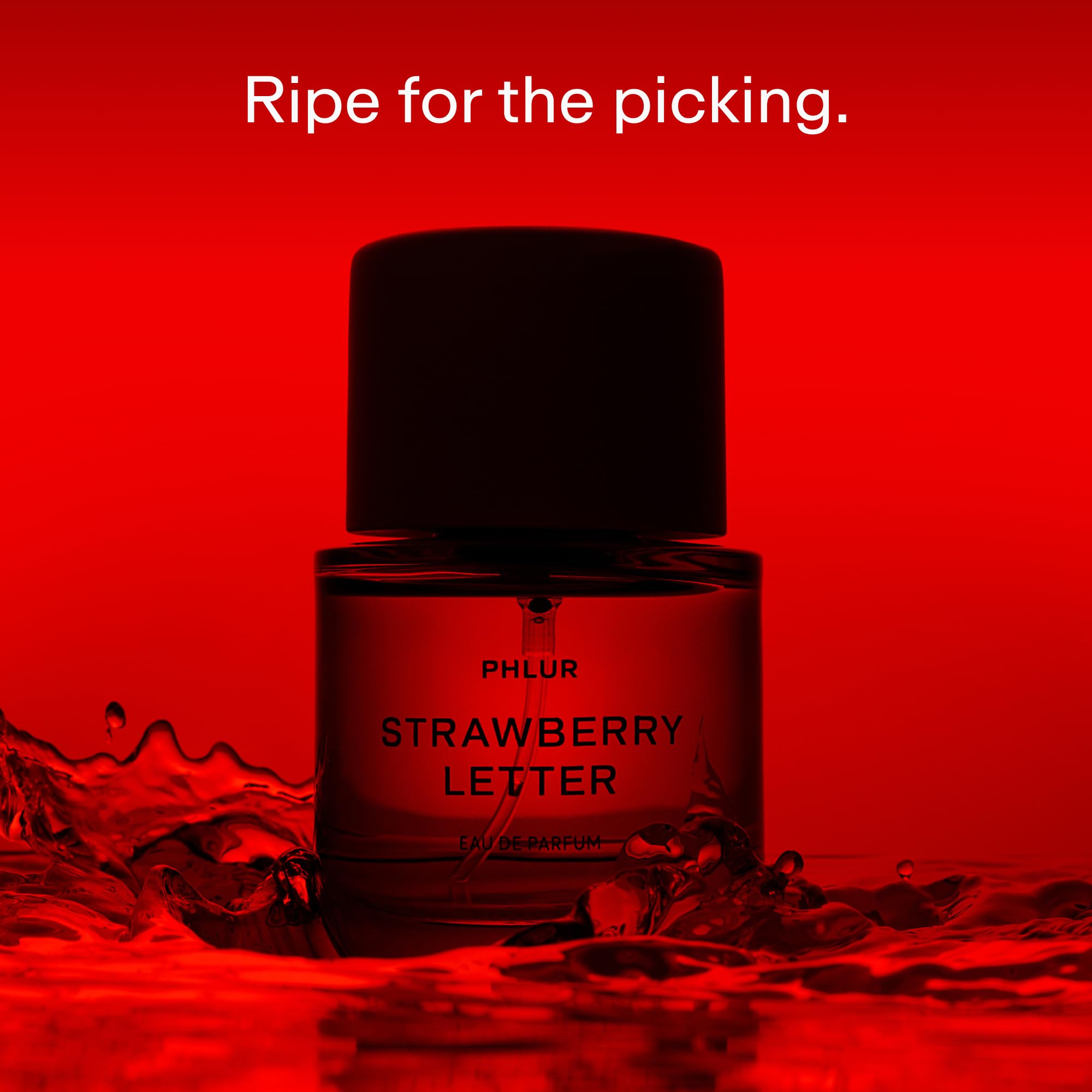 PHLUR Strawberry Letter Eau de Parfum – 50mL, Strawberry Gourmand, Master Perfumer Crafted