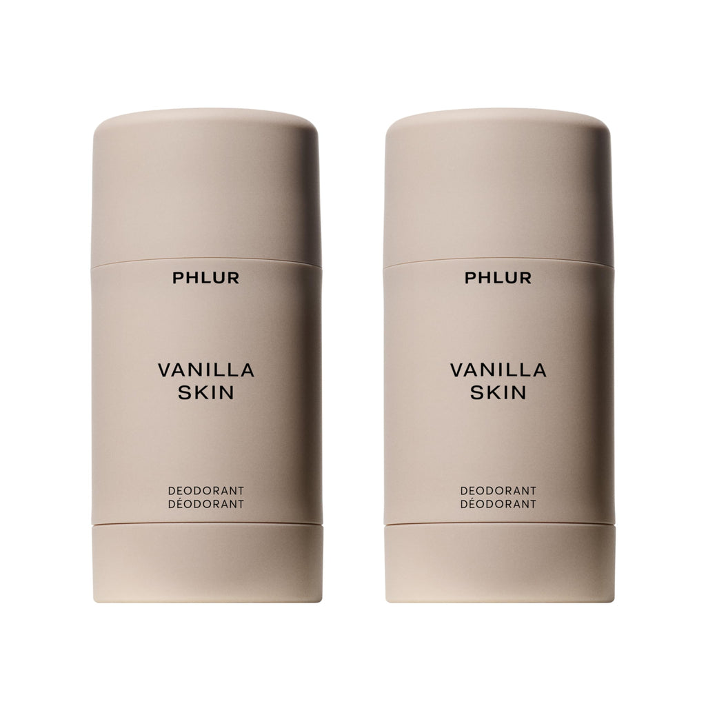 PHLUR Vanilla Skin Deodorant Duo – 48-Hour Odor Protection, Aluminum & Baking Soda Free