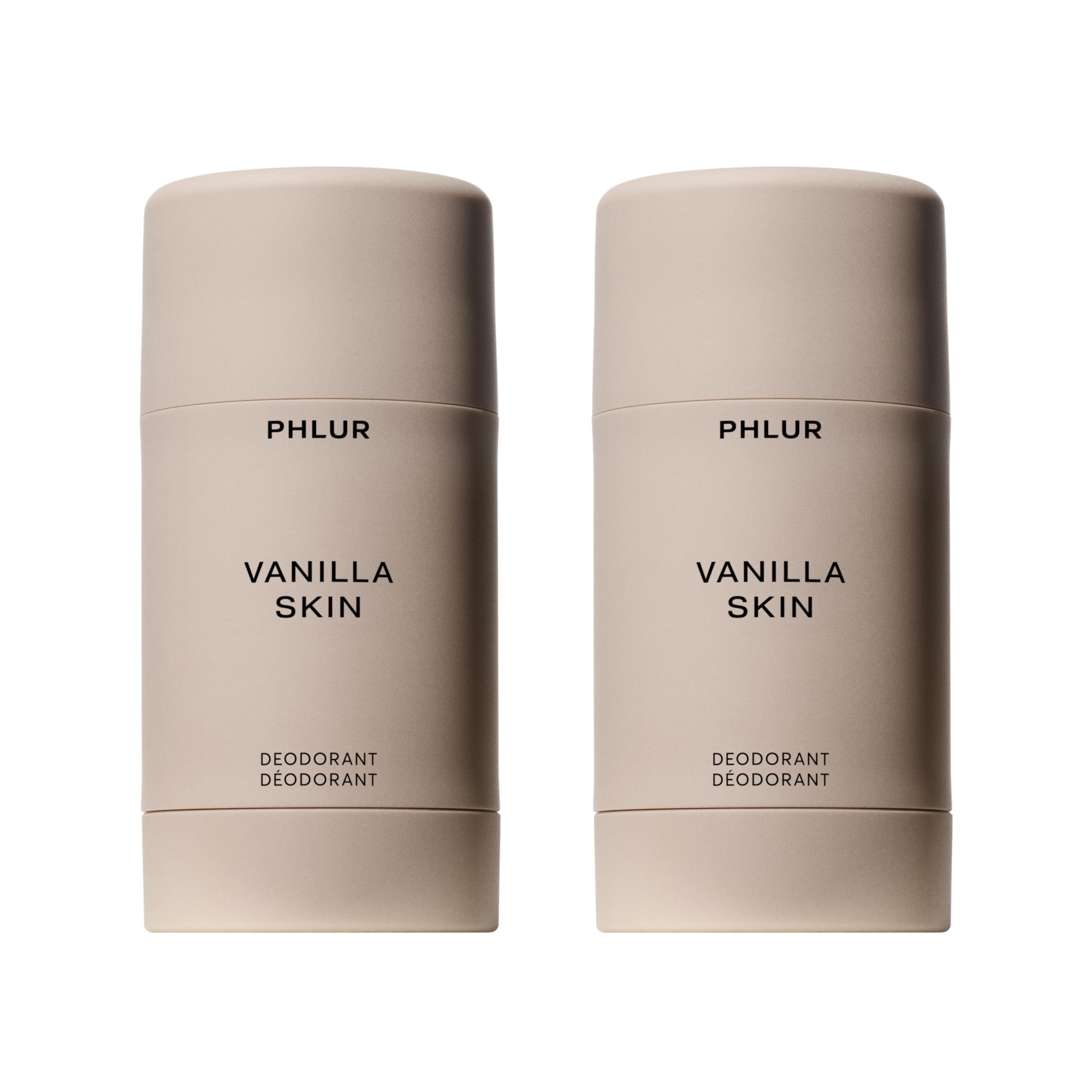 PHLUR Vanilla Skin Deodorant Duo – 48-Hour Odor Protection, Aluminum & Baking Soda Free