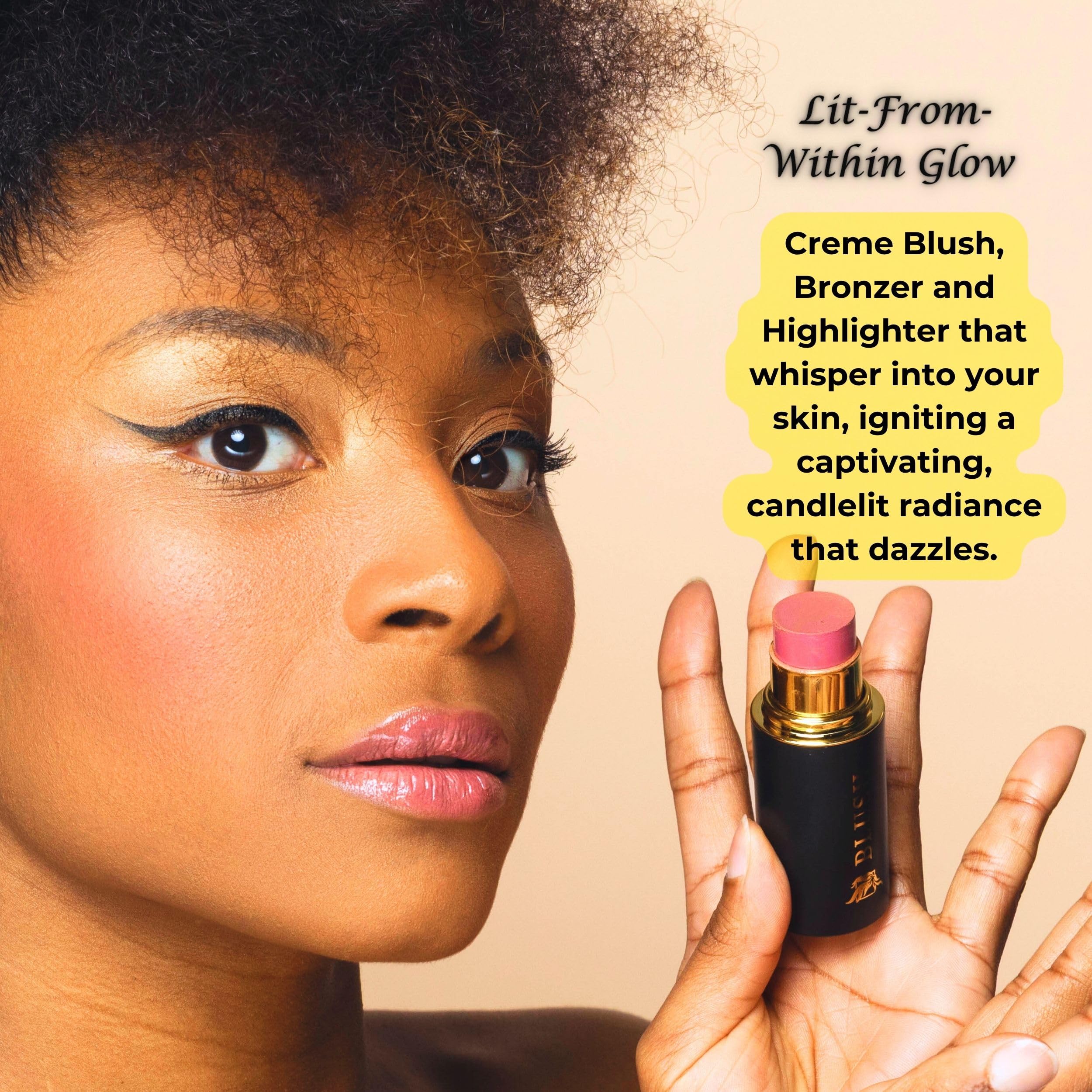 Phoenix Beauty Contour Trio: Cream Blush, Bronzer & Highlighter | Hydrating Buildable Formula | Twilight Gift Set