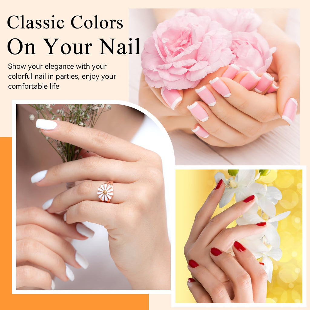 Phoenixy 30-Piece Gel Nail Polish Set – 25 Colors with Base & Top Coats | Gift-Worthy for Women
