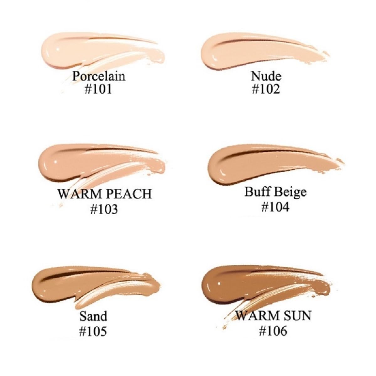 nvyue PHOERA Foundation 106 Warm Sun – 2 Pack Full Coverage Liquid Foundation