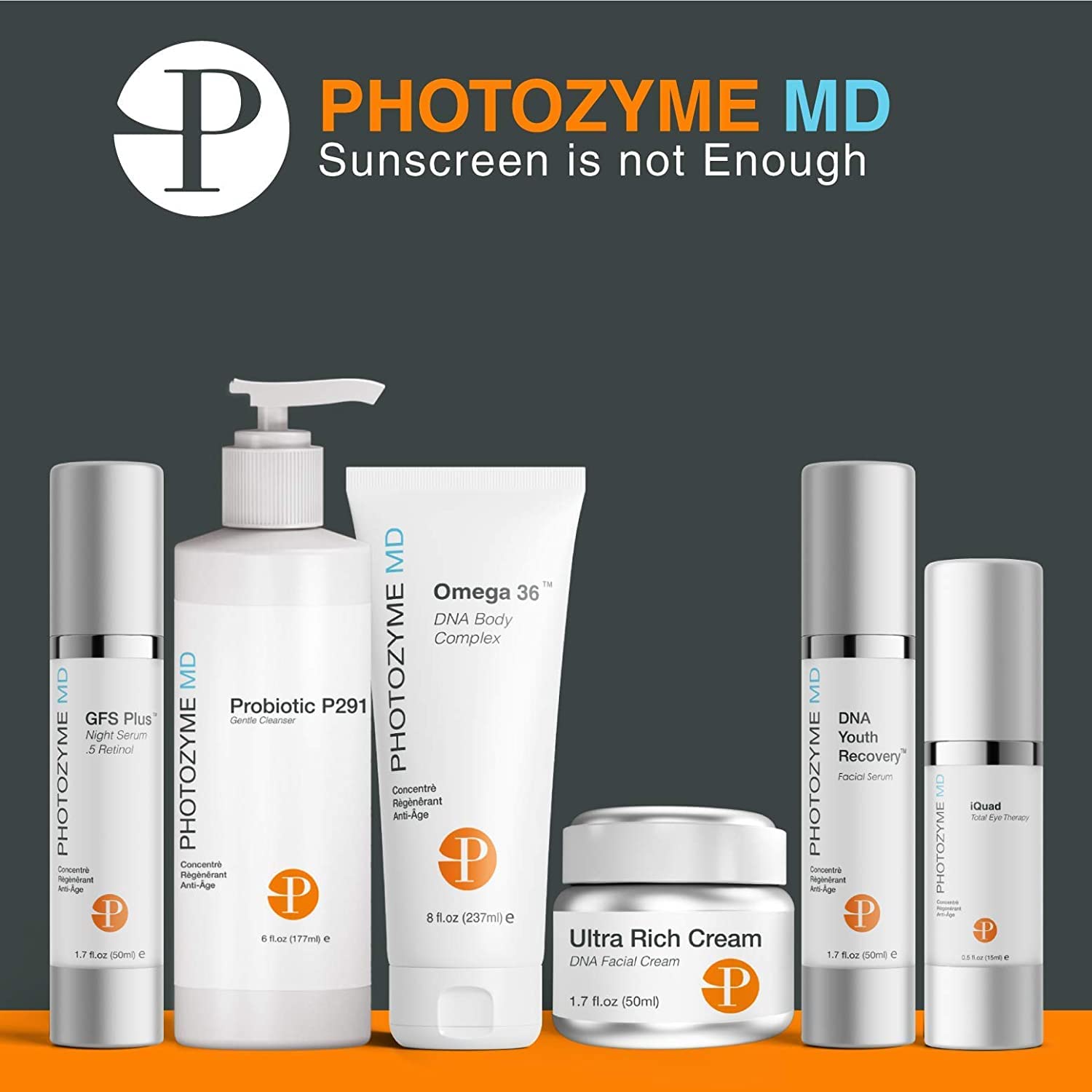 Photozyme Vitamin C + E Ferulic Acid Anti-Aging Serum for Face, 1 fl oz / 30 ml