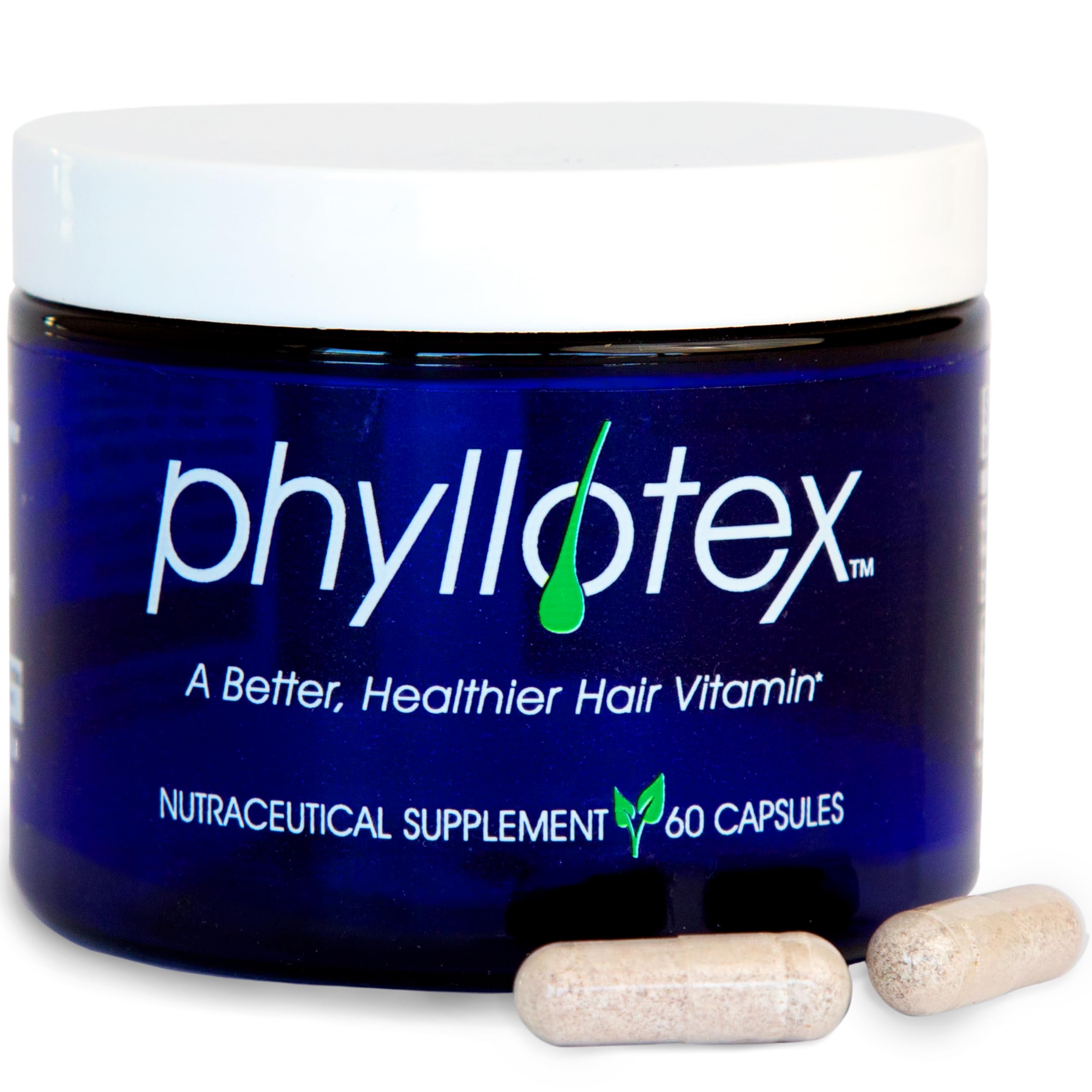 Phyllotex Patented Hair Growth Vitamins for Women & Men – Clinically Proven Hair Loss Support | Doctor Recommended | 1 Month Supply