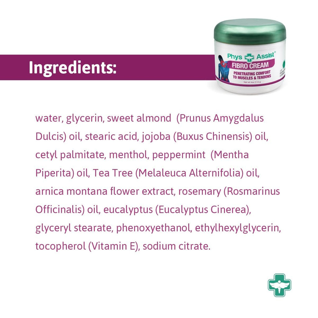 PhysAssist Fibro Cream Deep Soothing — Head-to-Toe Relief, 3 Jars (12 oz)